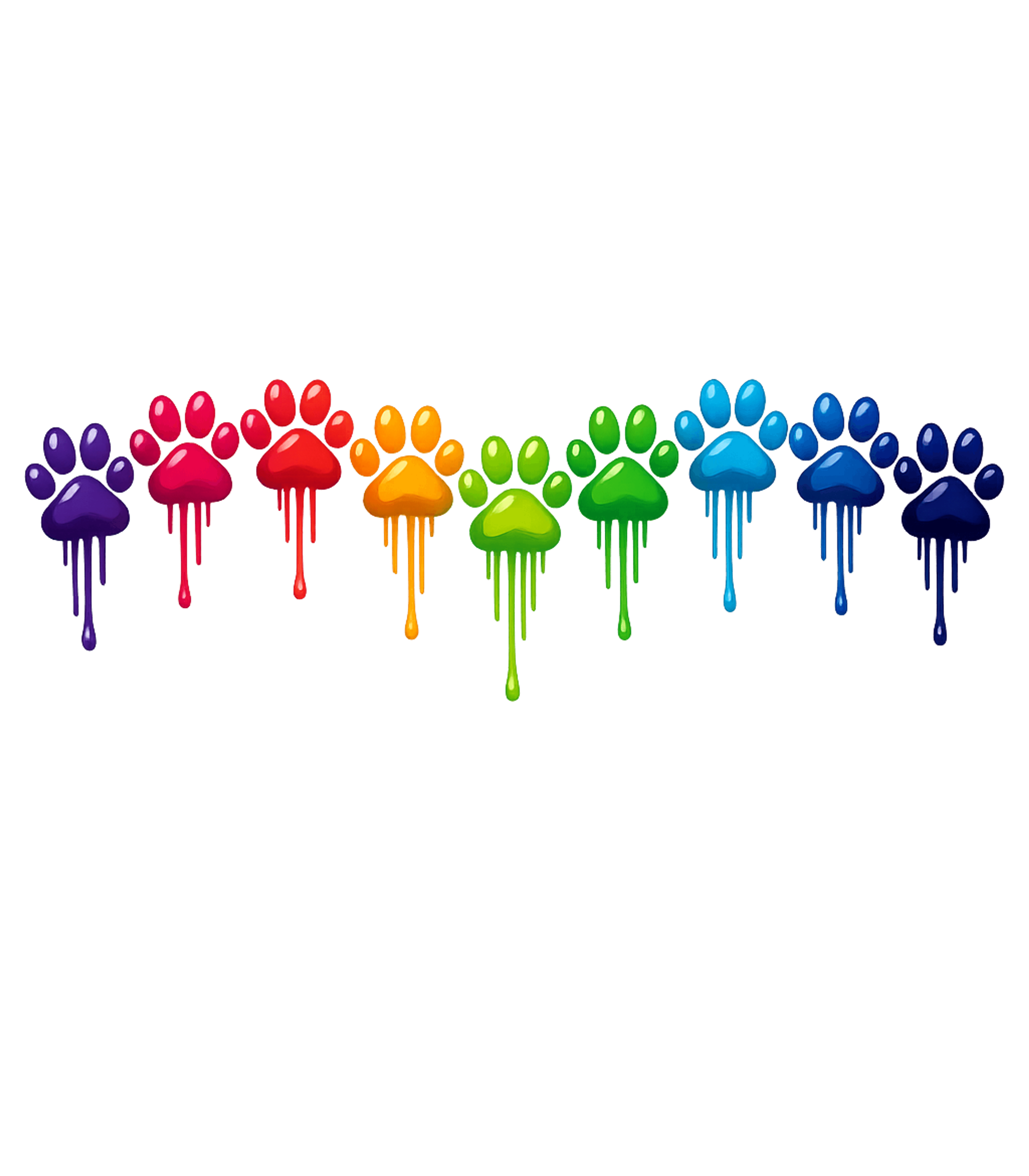 Rainbow Dripping Paws Dogs Sticker featuring Show your affection for pets with this eye-catching graphic – designed by Geoff Brown @ SunFrog Rainbow Dripping Paws Dogs Sticker featuring Show your affection for pets with this eye-catching graphic – designed by Geoff Brown @ SunFrog