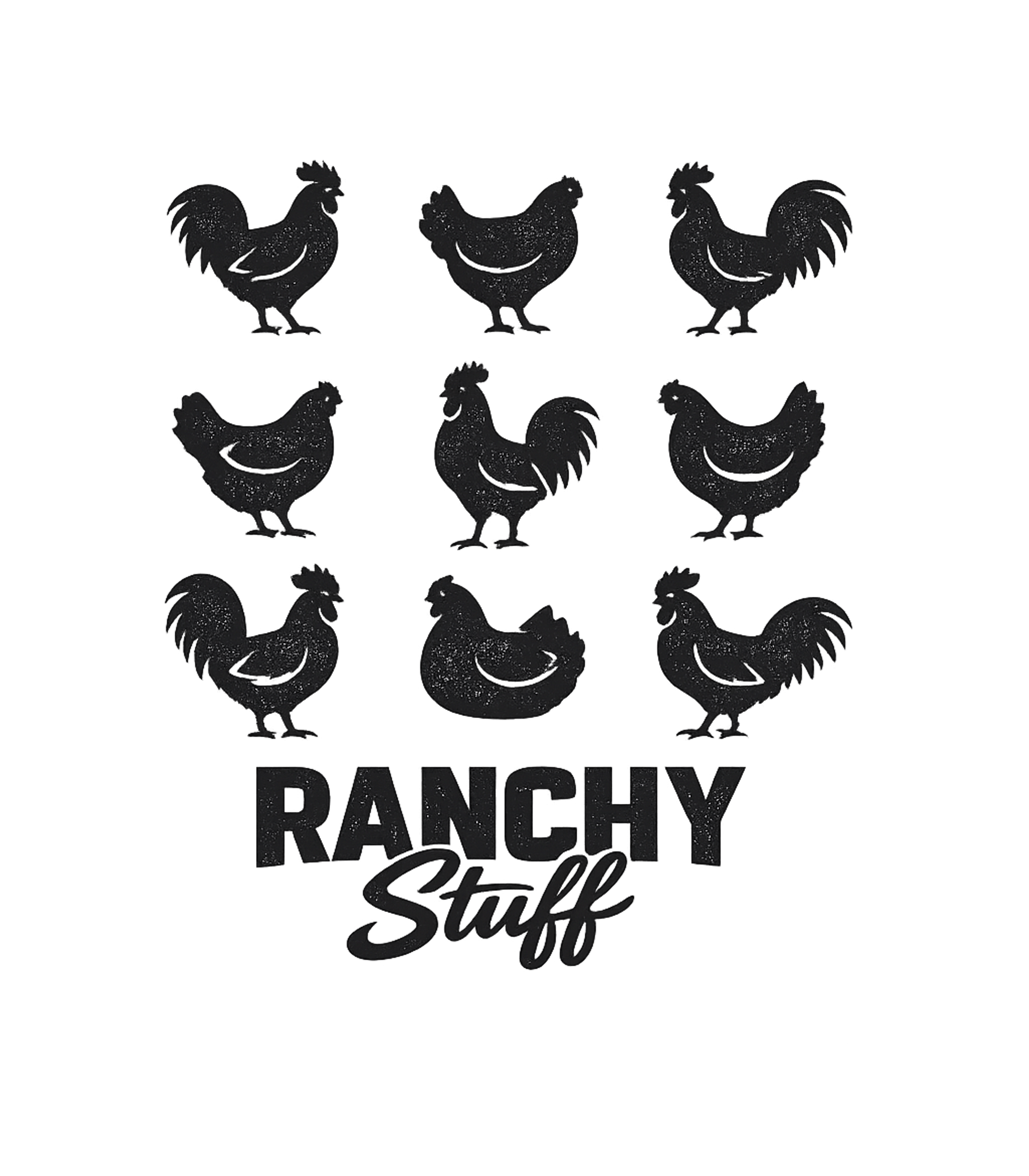 Ranchy Chicken Stuff Farm Animals Premium T-Shirt featuring Show your love for farm life with this rustic "RANCHY Stuff" – designed by Geoff Brown @ SunFrog Ranchy Chicken Stuff Farm Animals Premium T-Shirt featuring Show your love for farm life with this rustic "RANCHY Stuff" – designed by Geoff Brown @ SunFrog