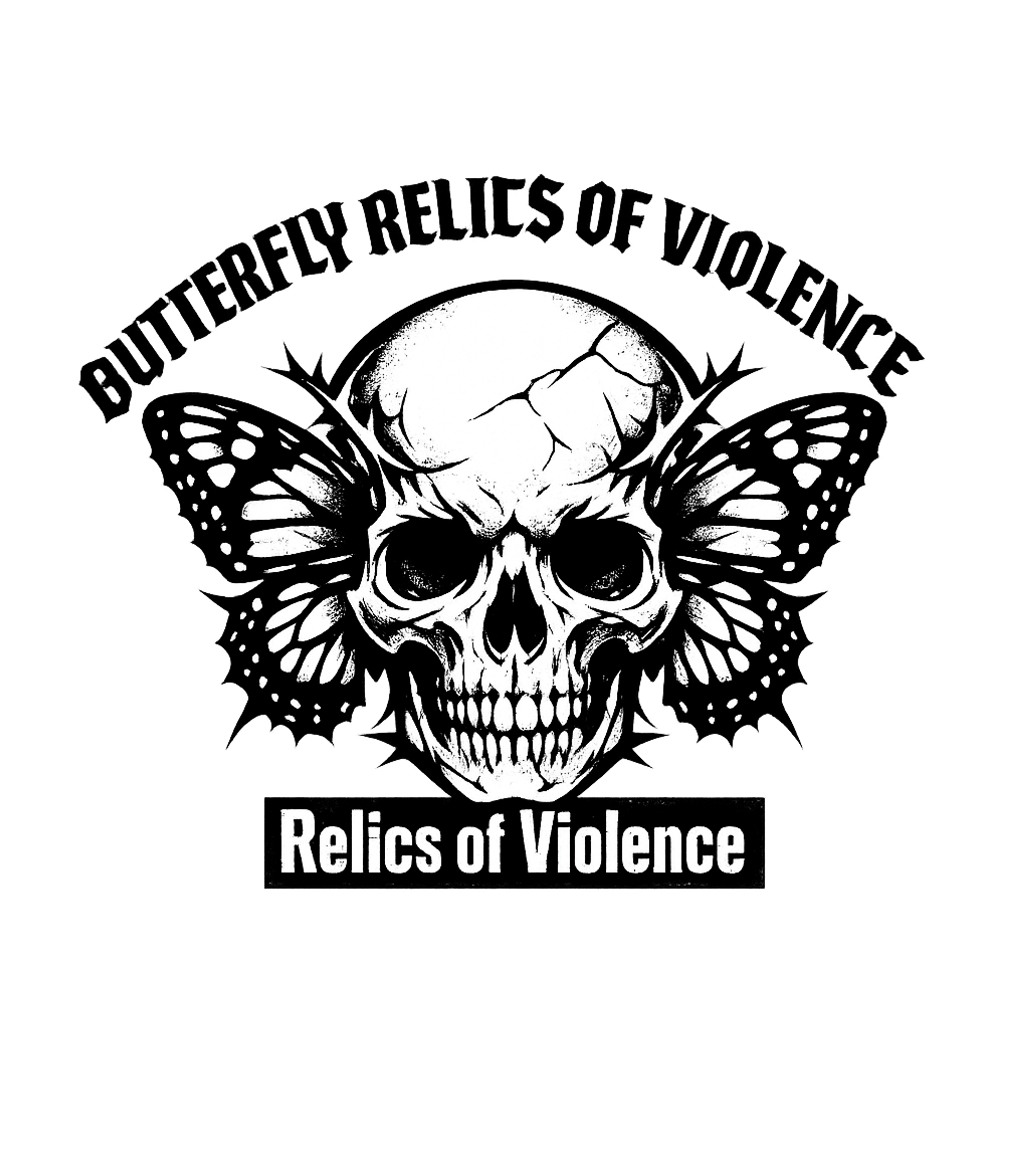 Relics of Violence Skull Music Premium T-Shirt featuring An edgy graphic featuring a cracked skull with butterfly win – designed by Geoff Brown @ SunFrog Relics of Violence Skull Music Premium T-Shirt featuring An edgy graphic featuring a cracked skull with butterfly win – designed by Geoff Brown @ SunFrog