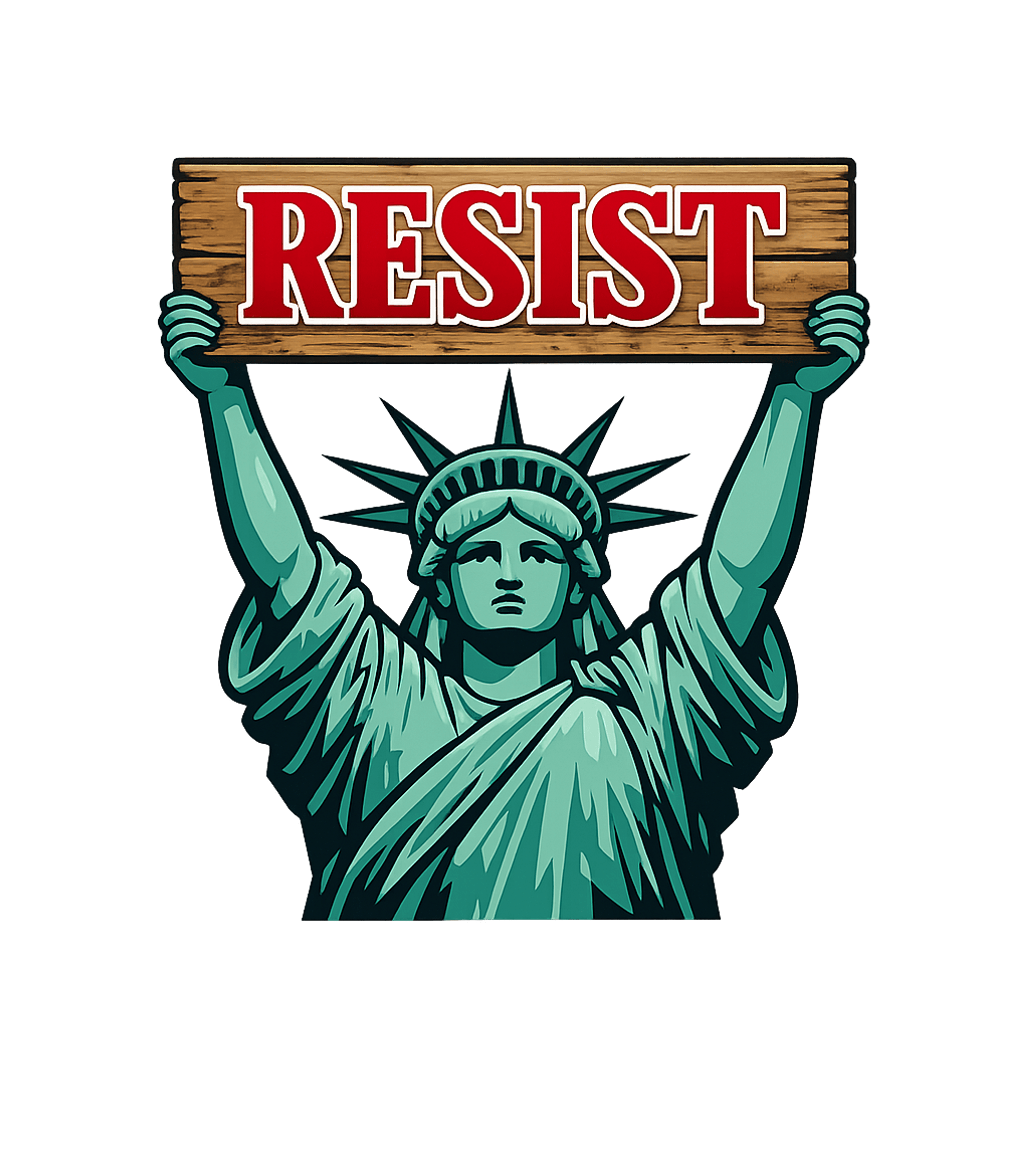 Resist Lady Liberty Freedom / Constitution Crewneck Sweatshirt featuring Make a powerful statement with this graphic featuring the St – designed by Geoff Brown @ SunFrog Resist Lady Liberty Freedom / Constitution Crewneck Sweatshirt featuring Make a powerful statement with this graphic featuring the St – designed by Geoff Brown @ SunFrog