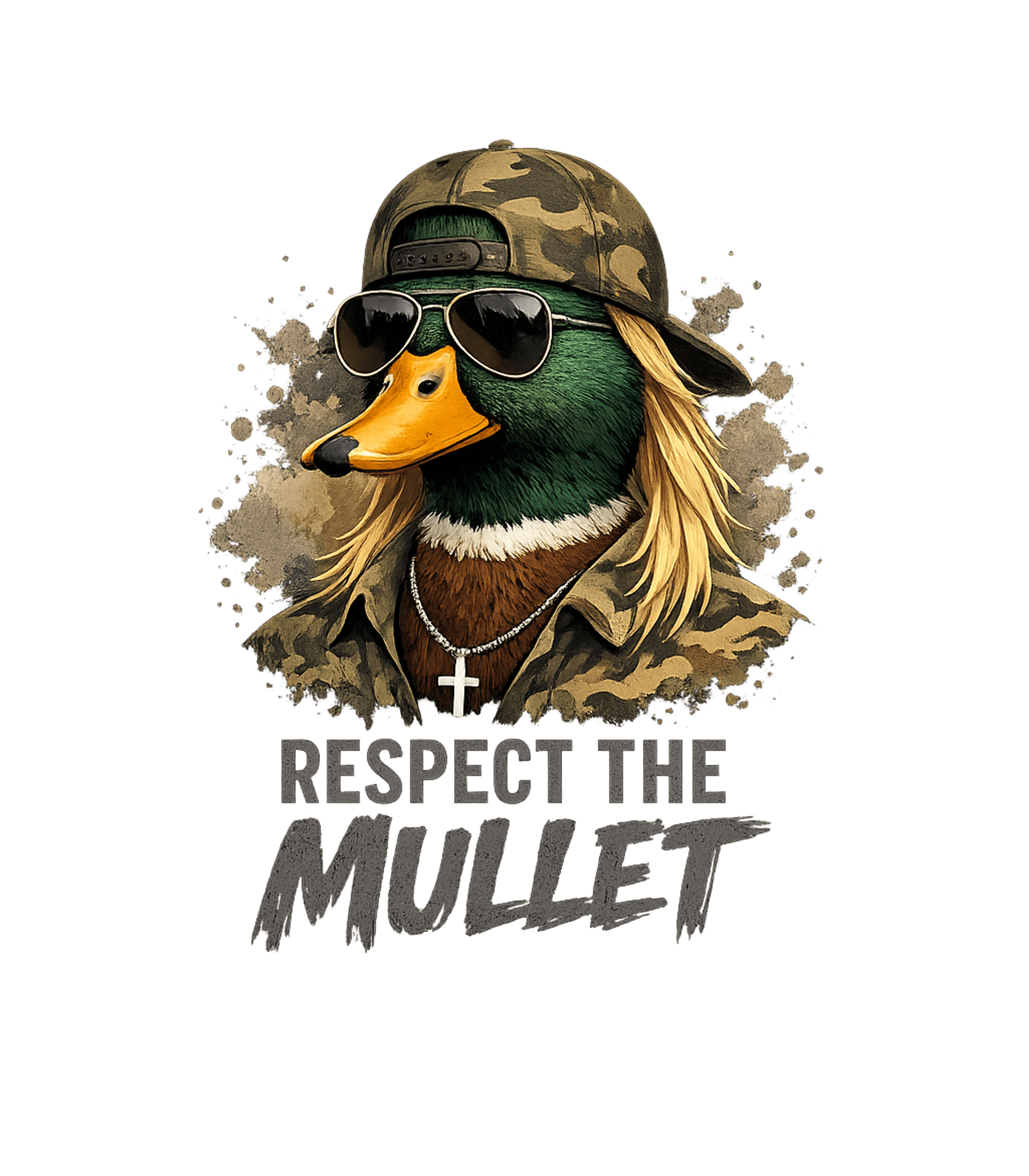 Respect The Mullet Duck Meme Humor Premium T-Shirt featuring Show your appreciation for iconic hairstyles with this cool – designed by Geoff Brown @ SunFrog Respect The Mullet Duck Meme Humor Premium T-Shirt featuring Show your appreciation for iconic hairstyles with this cool – designed by Geoff Brown @ SunFrog