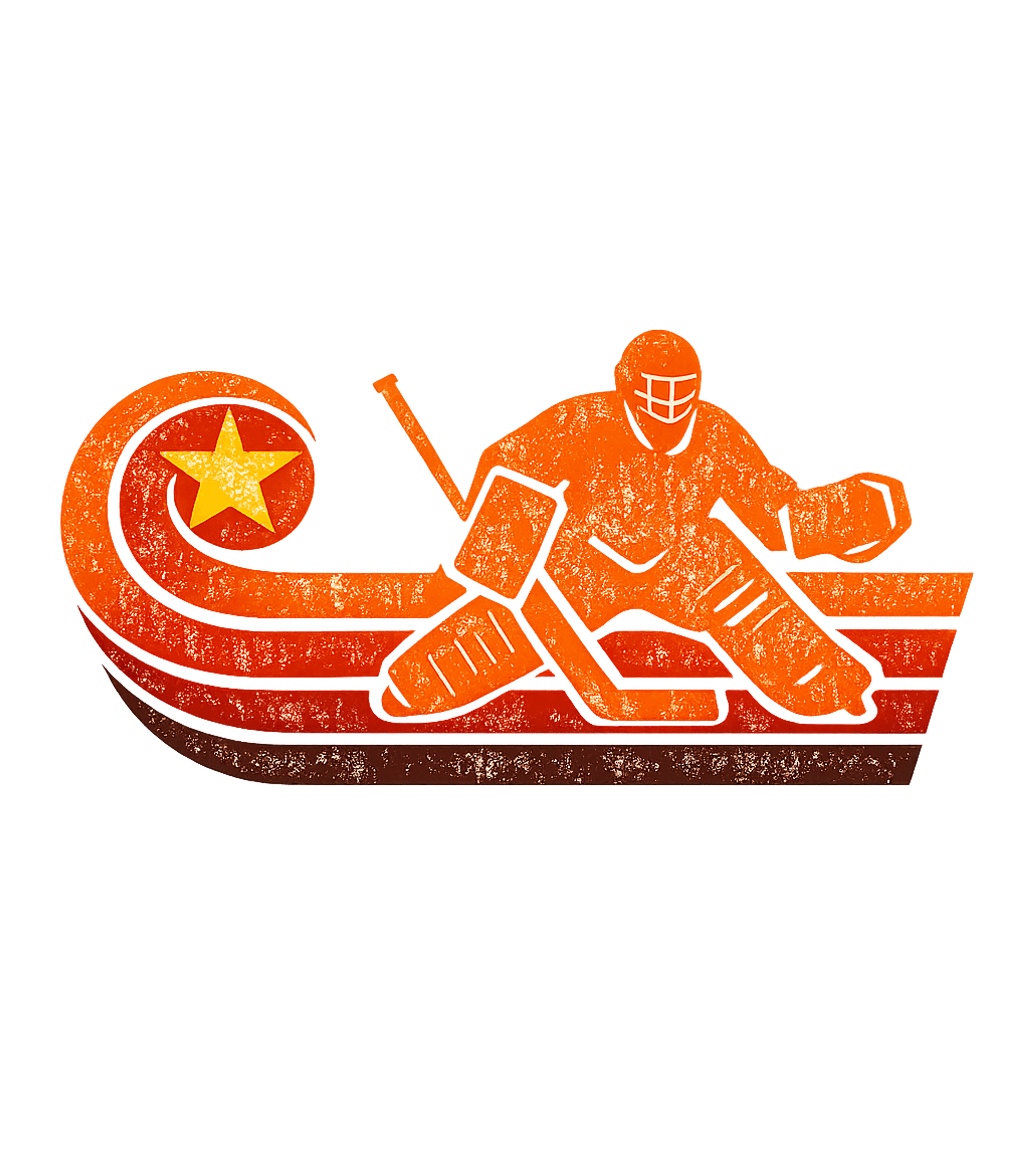 Retro Hockey Goalie Hockey Crewneck Sweatshirt featuring This retro-inspired t-shirt features a distressed graphic of – designed by Geoff Brown @ SunFrog Retro Hockey Goalie Hockey Crewneck Sweatshirt featuring This retro-inspired t-shirt features a distressed graphic of – designed by Geoff Brown @ SunFrog