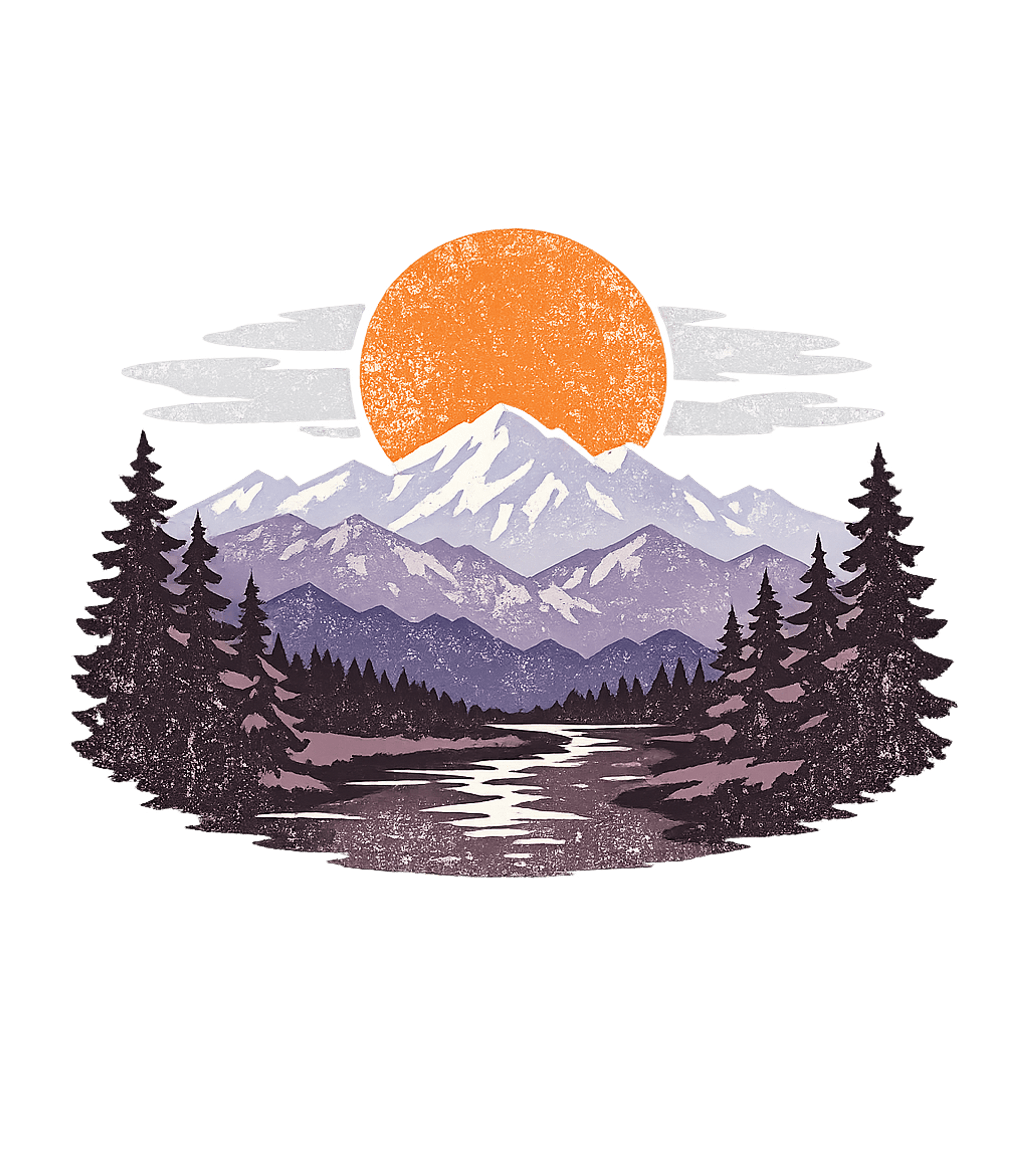 Retro Mountain Sunset Hiking Hooded Sweatshirt featuring Capture the serene beauty of the wilderness with this retro- – designed by Geoff Brown @ SunFrog Retro Mountain Sunset Hiking Hooded Sweatshirt featuring Capture the serene beauty of the wilderness with this retro- – designed by Geoff Brown @ SunFrog