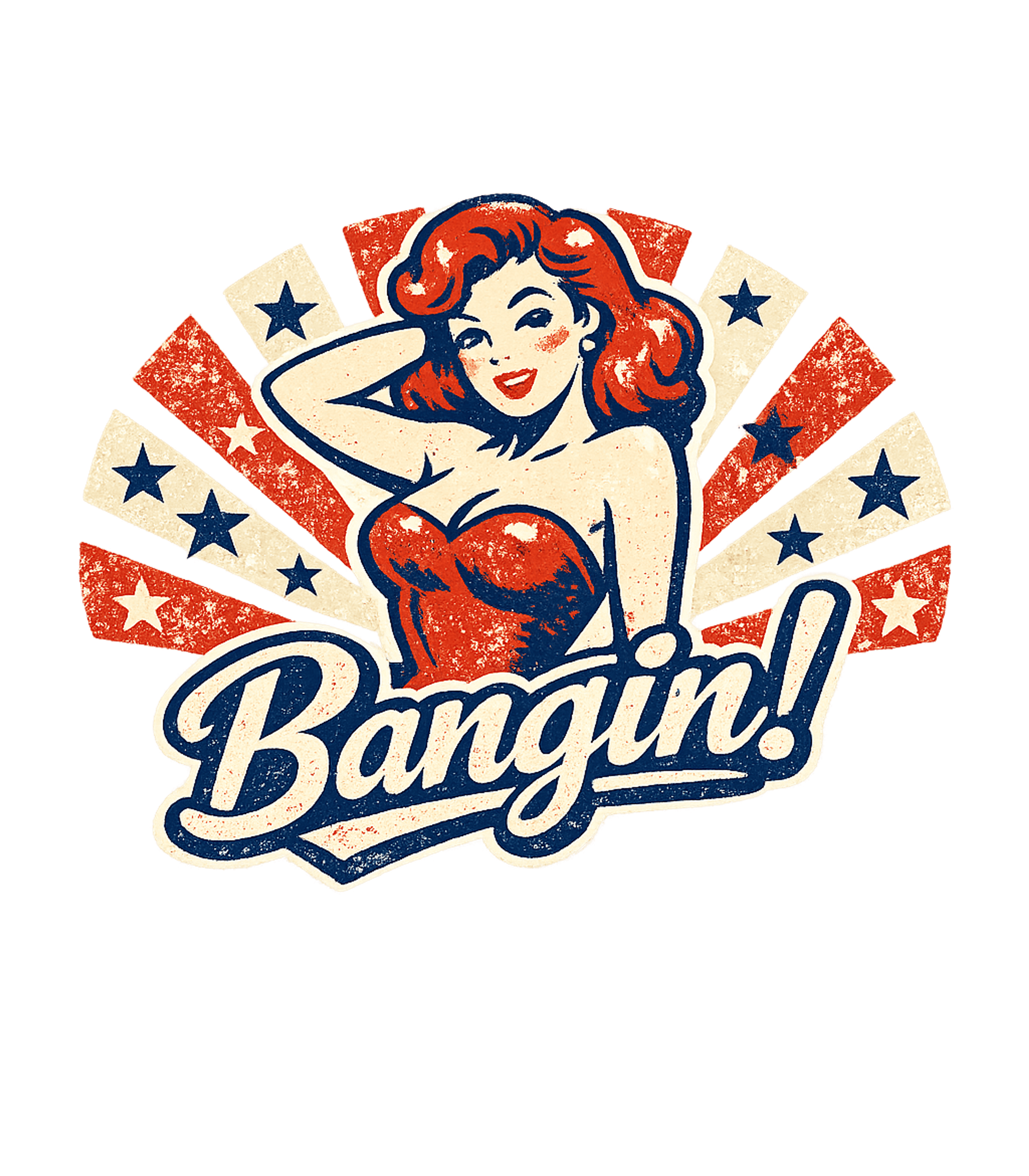 Retro Pin-Up Bangin! American Flag Premium T-Shirt featuring Show off your vibrant style with this retro pin-up design fe – designed by Geoff Brown @ SunFrog Retro Pin-Up Bangin! American Flag Premium T-Shirt featuring Show off your vibrant style with this retro pin-up design fe – designed by Geoff Brown @ SunFrog