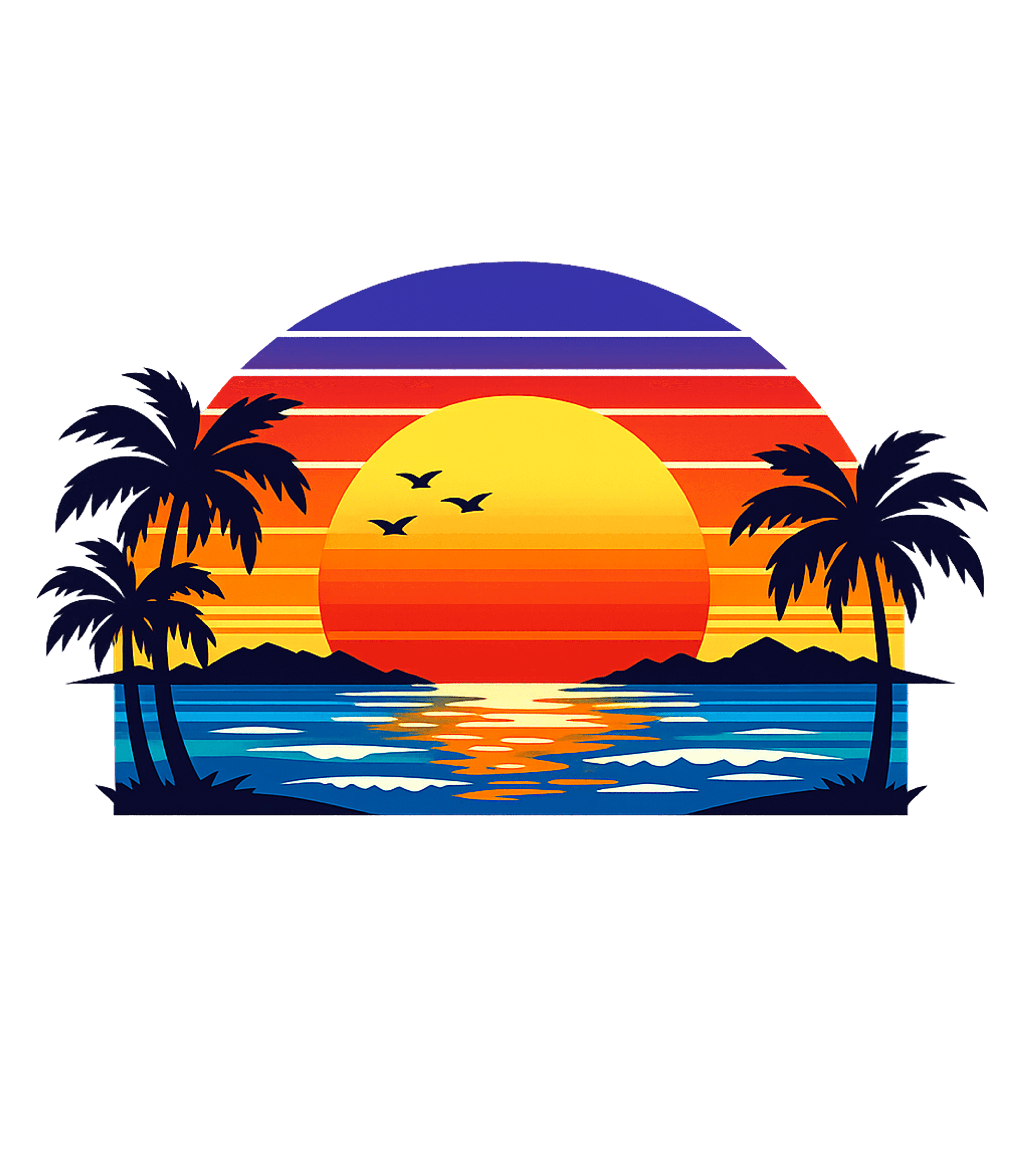 Retro Sunset Beach Travel Hooded Sweatshirt featuring Capture the serene beauty of a retro tropical sunset – designed by Geoff Brown @ SunFrog Retro Sunset Beach Travel Hooded Sweatshirt featuring Capture the serene beauty of a retro tropical sunset – designed by Geoff Brown @ SunFrog