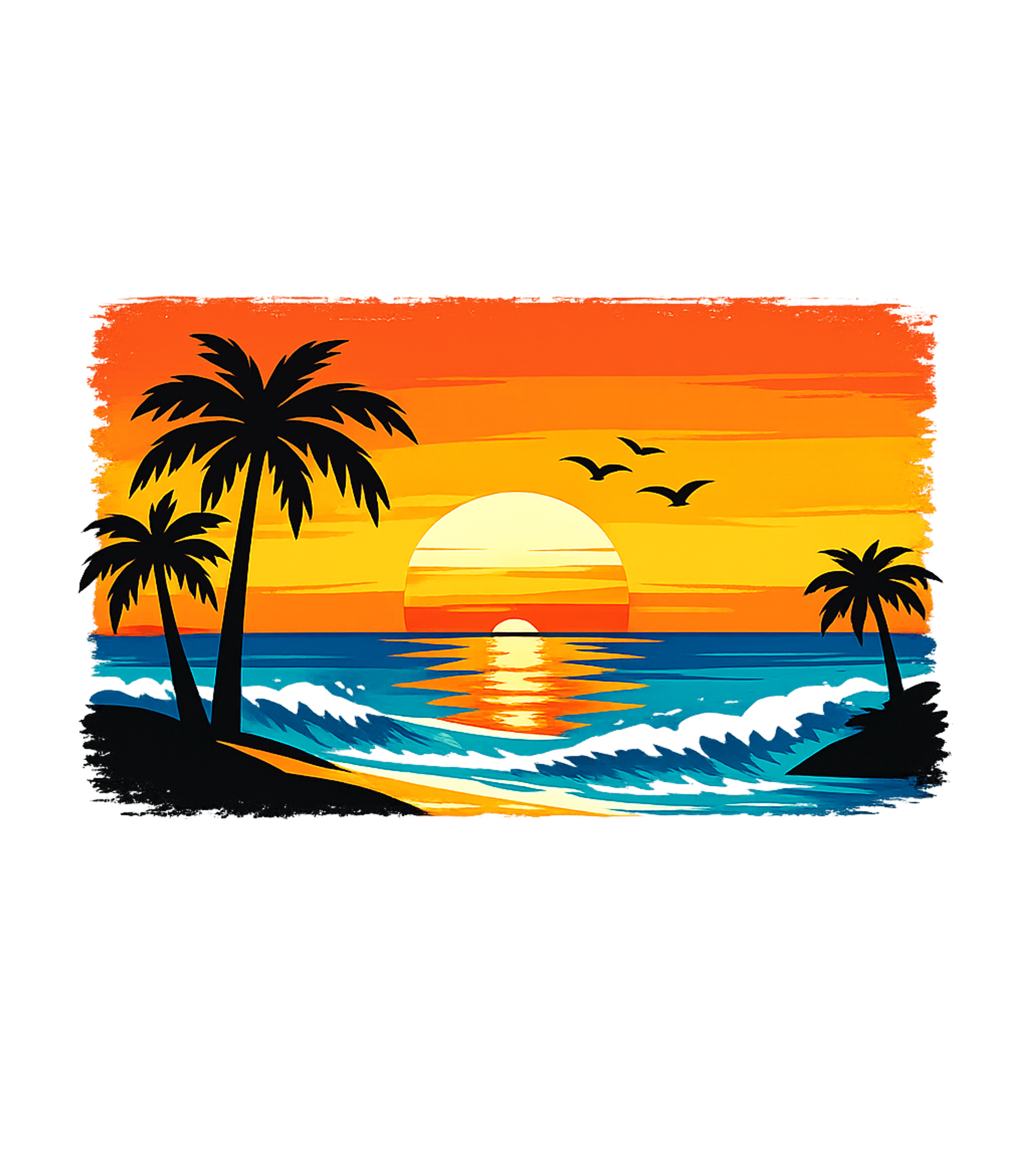 Retro Tropical Sunset Travel Premium T-Shirt featuring Embrace tropical vibes with this vibrant retro sunset beach – designed by Geoff Brown @ SunFrog Retro Tropical Sunset Travel Premium T-Shirt featuring Embrace tropical vibes with this vibrant retro sunset beach – designed by Geoff Brown @ SunFrog