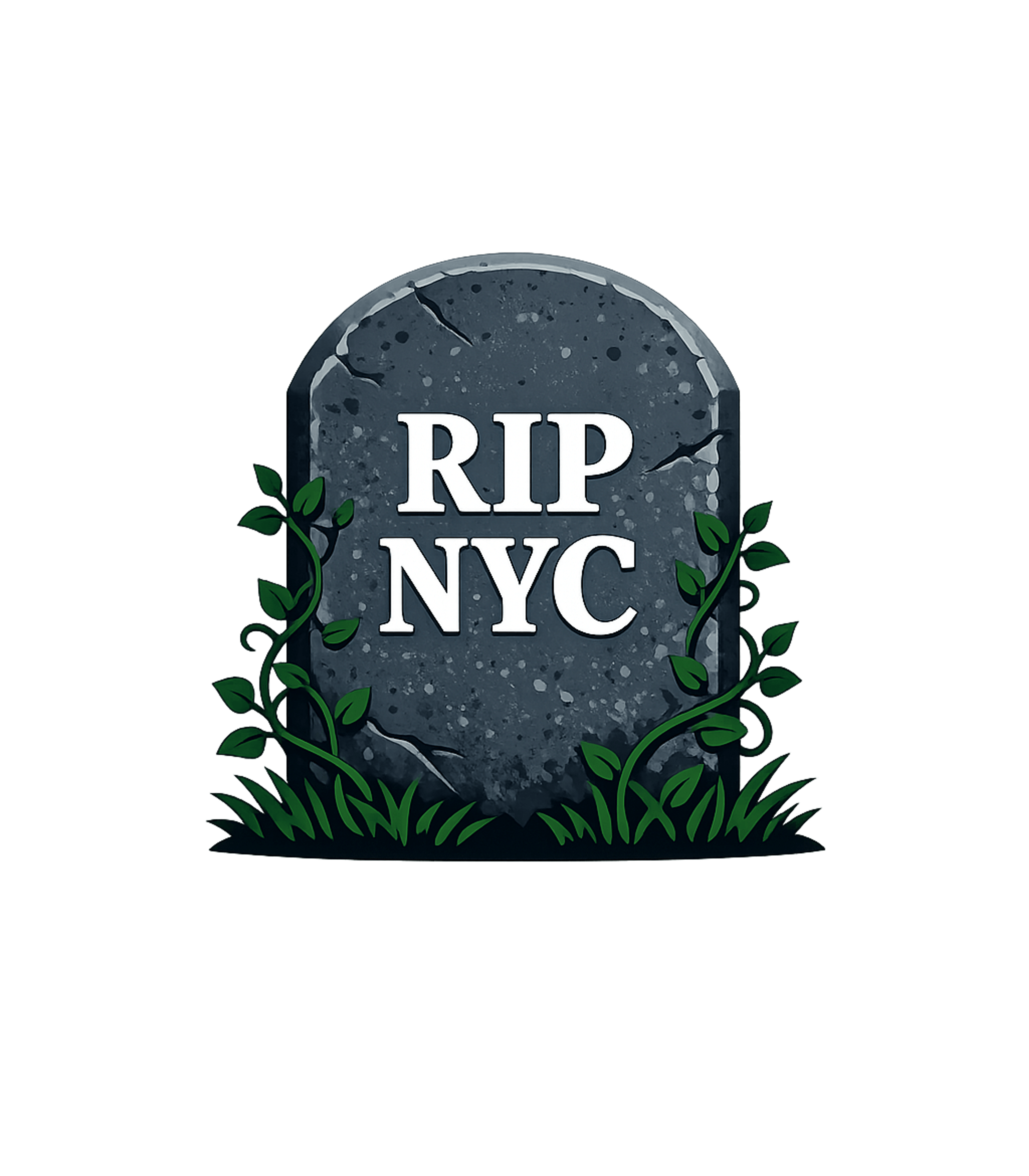 RIP NYC Tombstone New York Premium T-Shirt featuring This stark graphic features a tombstone with 'RIP NYC' inscr – designed by Geoff Brown @ SunFrog RIP NYC Tombstone New York Premium T-Shirt featuring This stark graphic features a tombstone with 'RIP NYC' inscr – designed by Geoff Brown @ SunFrog
