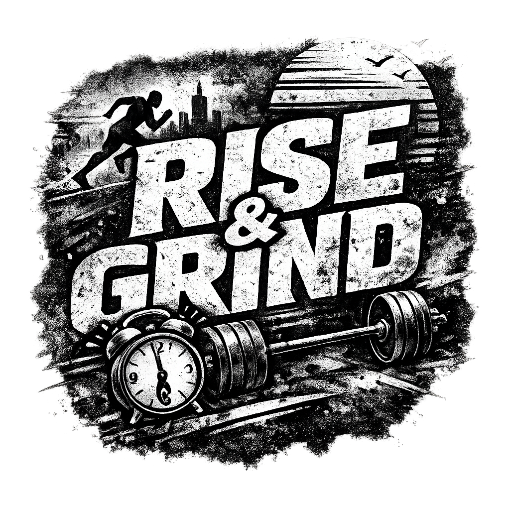 Rise & Grind Fitness Fitness Premium T-Shirt featuring Embrace the hustle with this distressed 'Rise & Grind' graph – designed by Noah @ SunFrog Rise & Grind Fitness Fitness Premium T-Shirt featuring Embrace the hustle with this distressed 'Rise & Grind' graph – designed by Noah @ SunFrog
