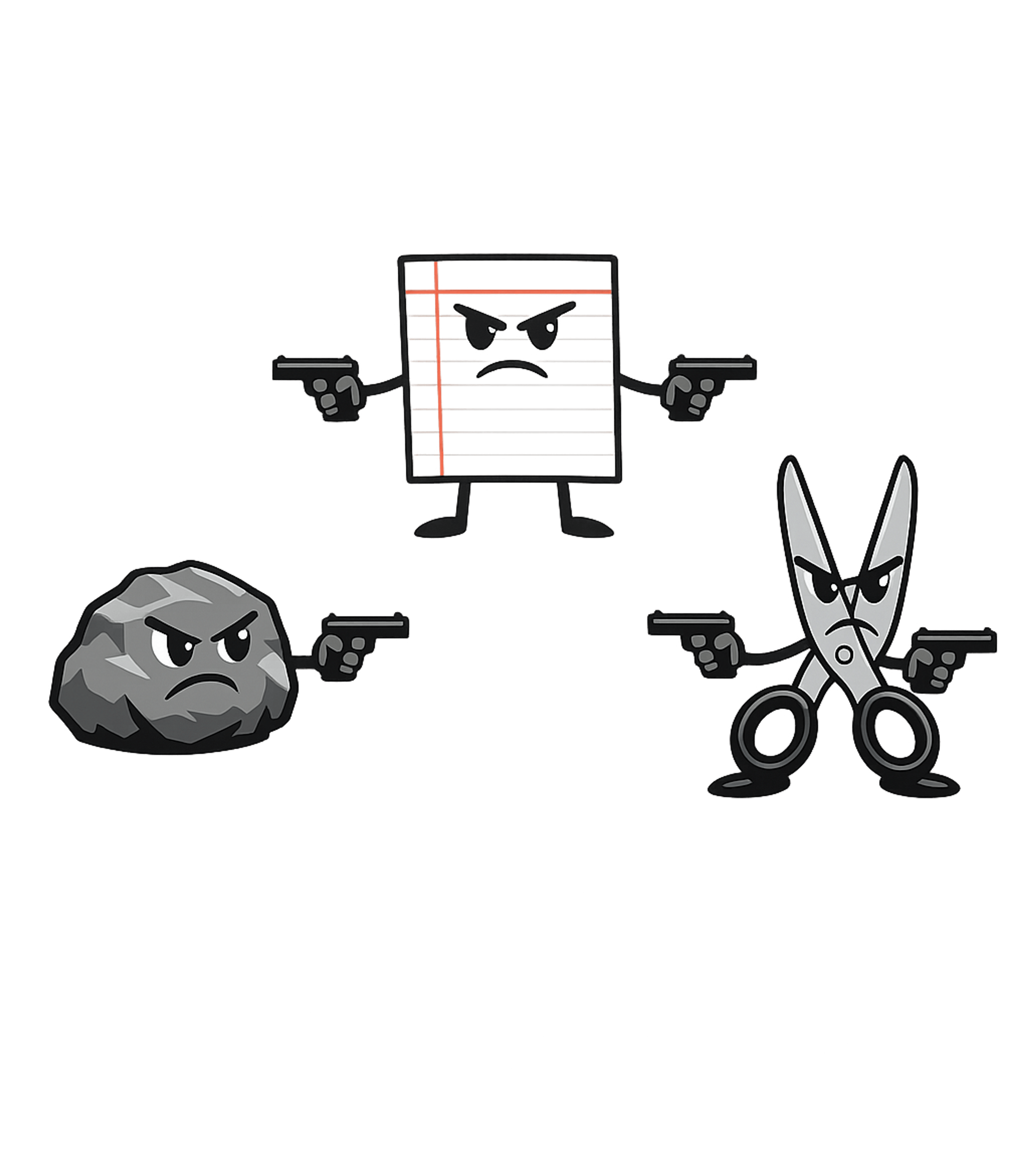 Rock Paper Shotgun Meme Humor Crewneck Sweatshirt featuring This edgy graphic reimagines the classic Rock, Paper, Scisso – designed by Geoff Brown @ SunFrog Rock Paper Shotgun Meme Humor Crewneck Sweatshirt featuring This edgy graphic reimagines the classic Rock, Paper, Scisso – designed by Geoff Brown @ SunFrog