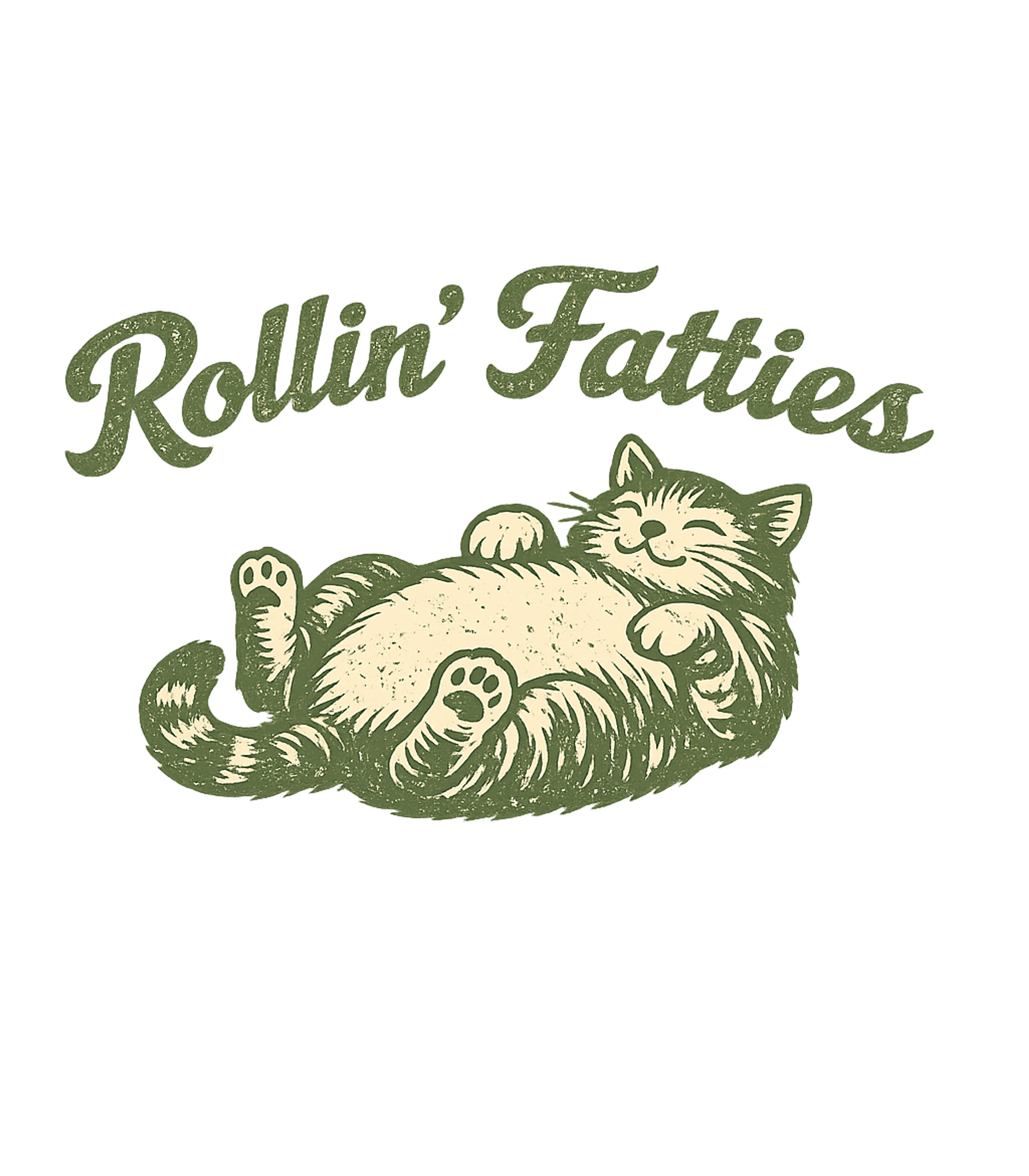 Rollin' Fatties Cat Cats Premium T-Shirt featuring This whimsical graphic features a happy, plump cat rolling a – designed by Geoff Brown @ SunFrog Rollin' Fatties Cat Cats Premium T-Shirt featuring This whimsical graphic features a happy, plump cat rolling a – designed by Geoff Brown @ SunFrog