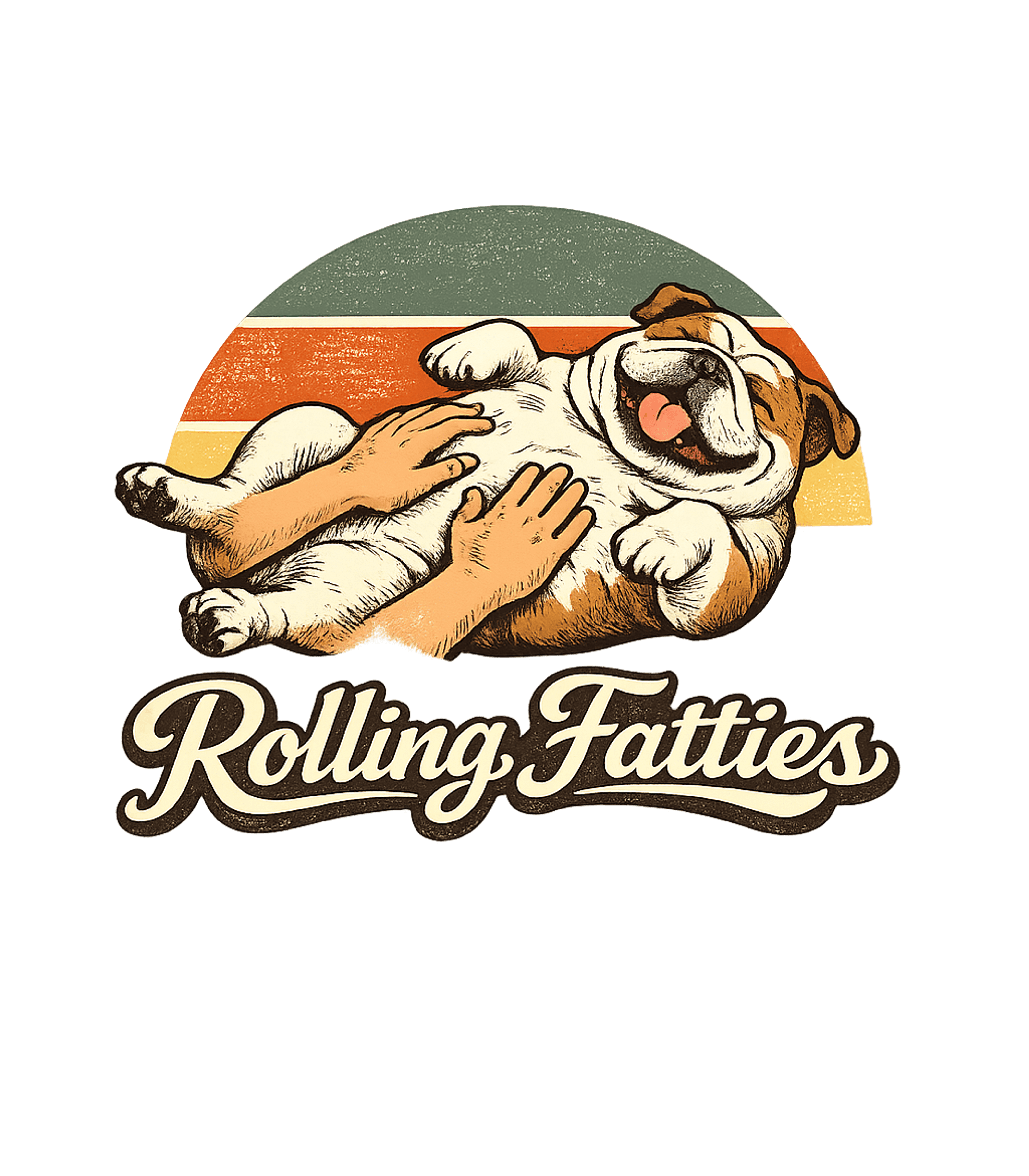 Rolling Fatties Bulldog Dogs Premium T-Shirt featuring Celebrate the joy of a happy, plump bulldog getting belly ru – designed by Geoff Brown @ SunFrog Rolling Fatties Bulldog Dogs Premium T-Shirt featuring Celebrate the joy of a happy, plump bulldog getting belly ru – designed by Geoff Brown @ SunFrog