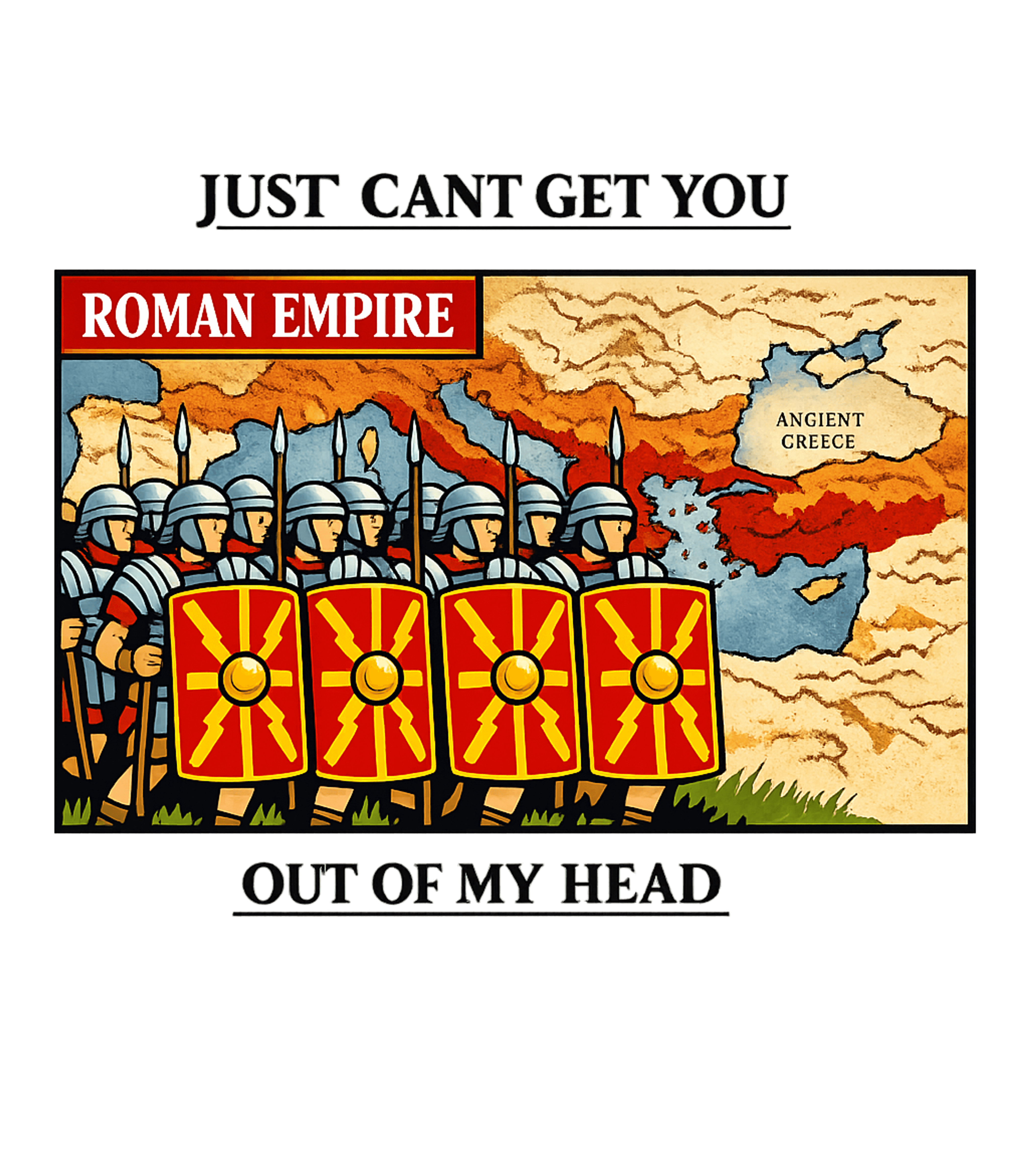 Roman Empire Greece Pun Meme Humor Premium T-Shirt featuring March into history with this witty graphic featuring Roman l – designed by Geoff Brown @ SunFrog Roman Empire Greece Pun Meme Humor Premium T-Shirt featuring March into history with this witty graphic featuring Roman l – designed by Geoff Brown @ SunFrog