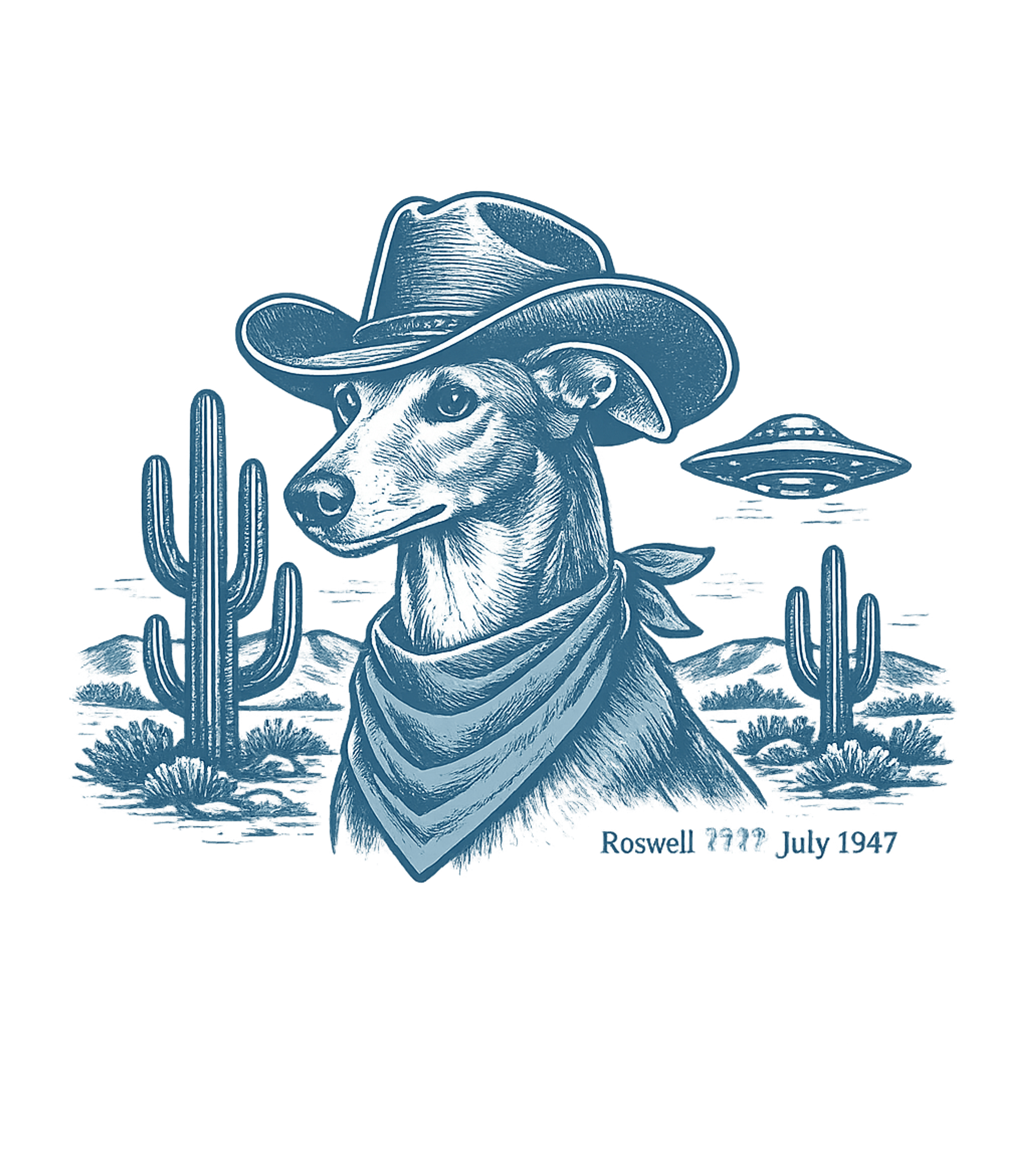 Roswell Cowboy Dog Dogs Crewneck Sweatshirt featuring This vintage-style graphic features a cool cowboy dog in a d – designed by Geoff Brown @ SunFrog Roswell Cowboy Dog Dogs Crewneck Sweatshirt featuring This vintage-style graphic features a cool cowboy dog in a d – designed by Geoff Brown @ SunFrog