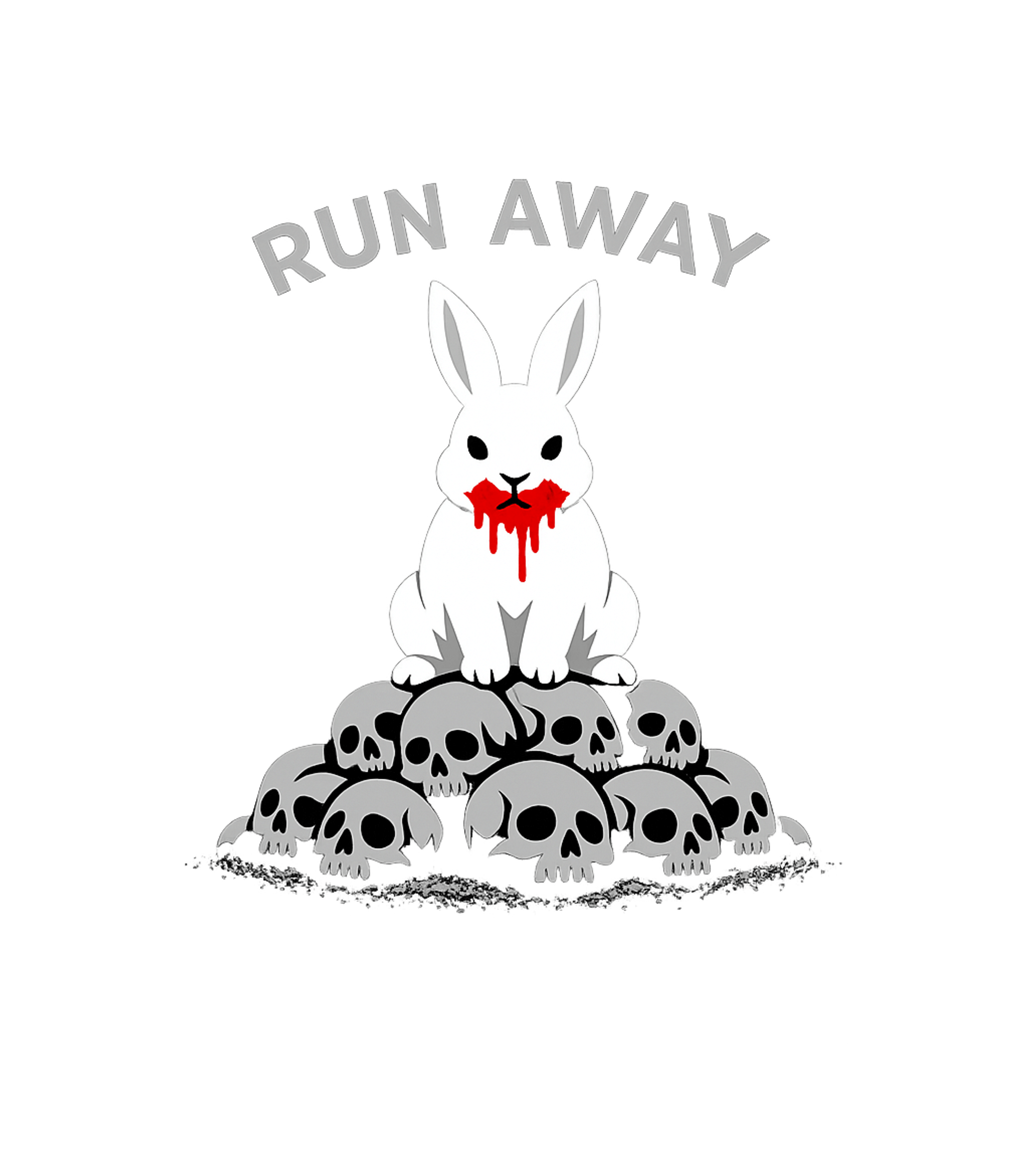 Run Away Bunny Skulls Meme Humor Hooded Sweatshirt featuring Beware the seemingly innocent with this dark humor tee featu – designed by Geoff Brown @ SunFrog Run Away Bunny Skulls Meme Humor Hooded Sweatshirt featuring Beware the seemingly innocent with this dark humor tee featu – designed by Geoff Brown @ SunFrog