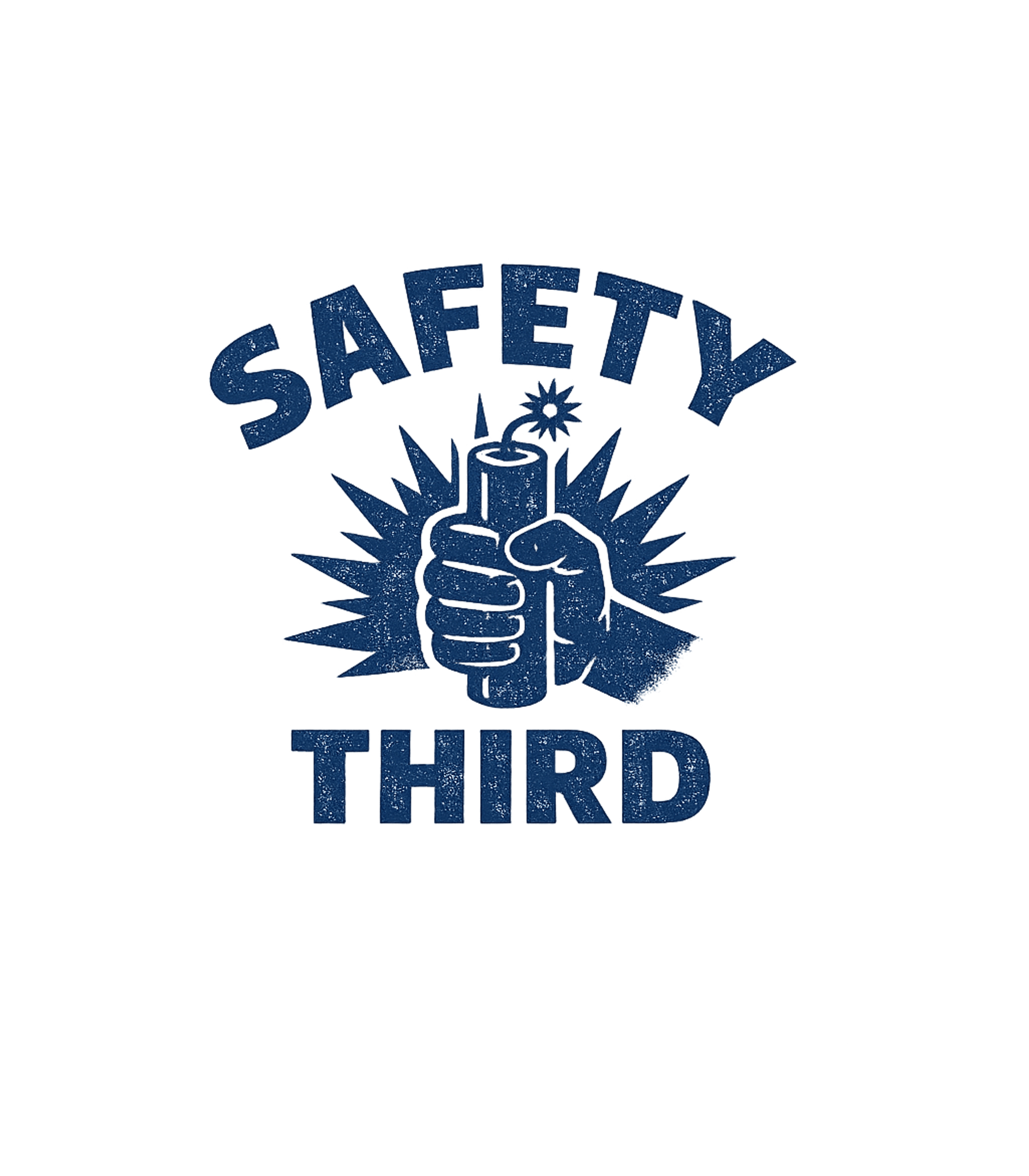 Safety Third Dynamite Sarcasm Premium T-Shirt featuring This design features a distressed graphic of a fist holding – designed by Geoff Brown @ SunFrog Safety Third Dynamite Sarcasm Premium T-Shirt featuring This design features a distressed graphic of a fist holding – designed by Geoff Brown @ SunFrog