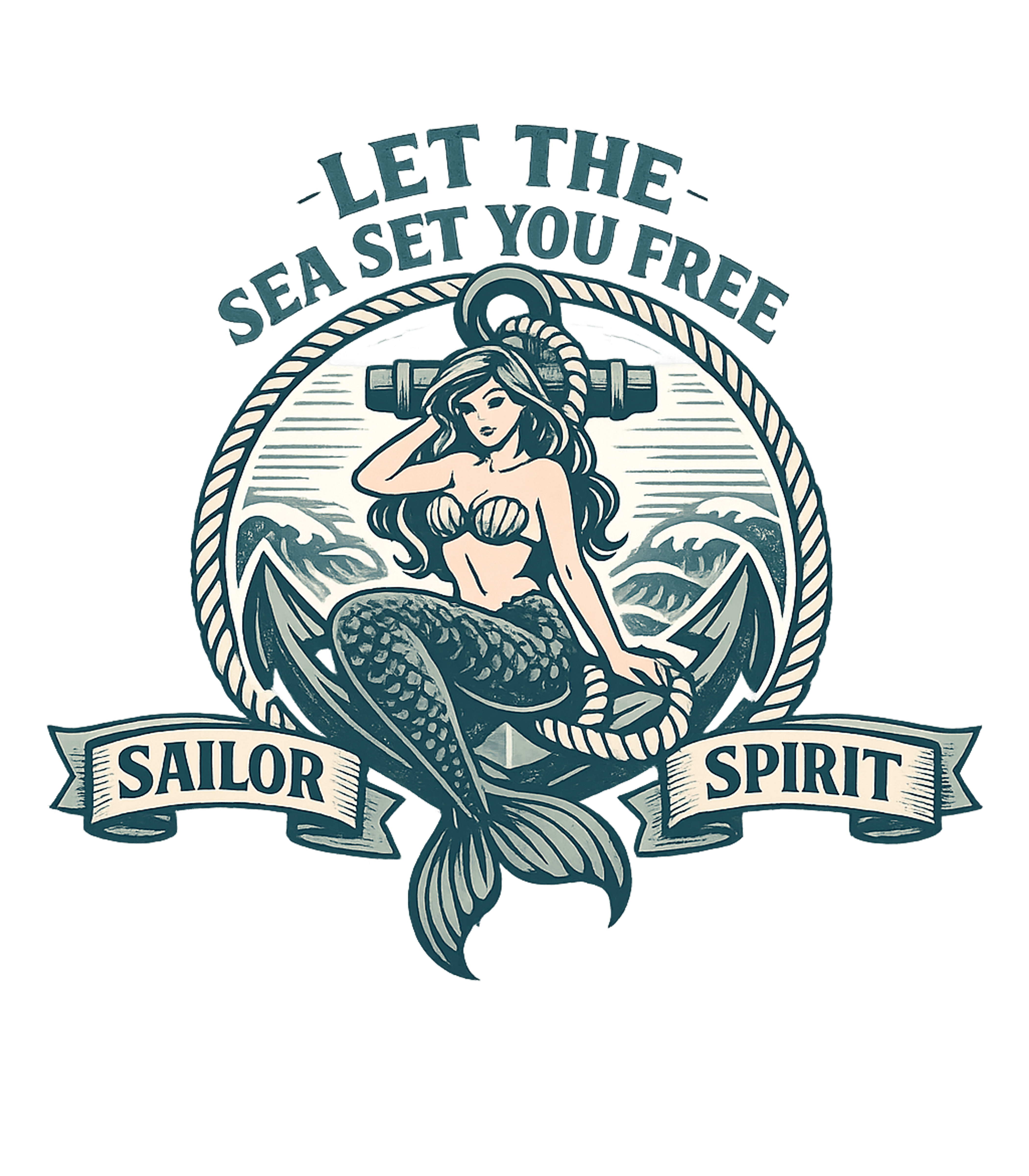 Sailor Mermaid Anchor Boating Crewneck Sweatshirt featuring Embrace the call of the ocean with this vintage-style artwor – designed by Geoff Brown @ SunFrog Sailor Mermaid Anchor Boating Crewneck Sweatshirt featuring Embrace the call of the ocean with this vintage-style artwor – designed by Geoff Brown @ SunFrog