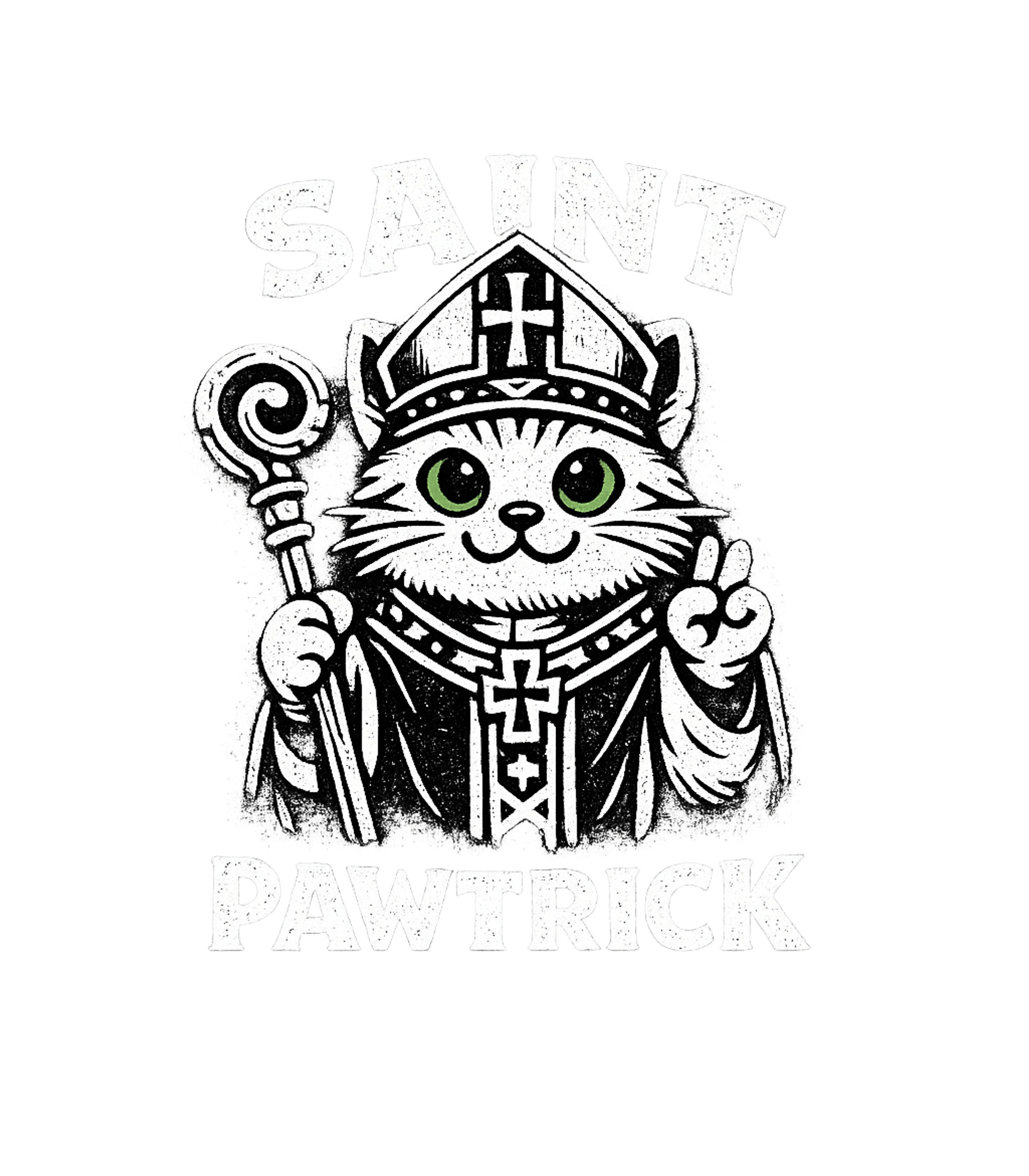 Saint Pawtrick Cat St. Patrick's Day Premium T-Shirt featuring Celebrate St – designed by Geoff Brown @ SunFrog Saint Pawtrick Cat St. Patrick's Day Premium T-Shirt featuring Celebrate St – designed by Geoff Brown @ SunFrog