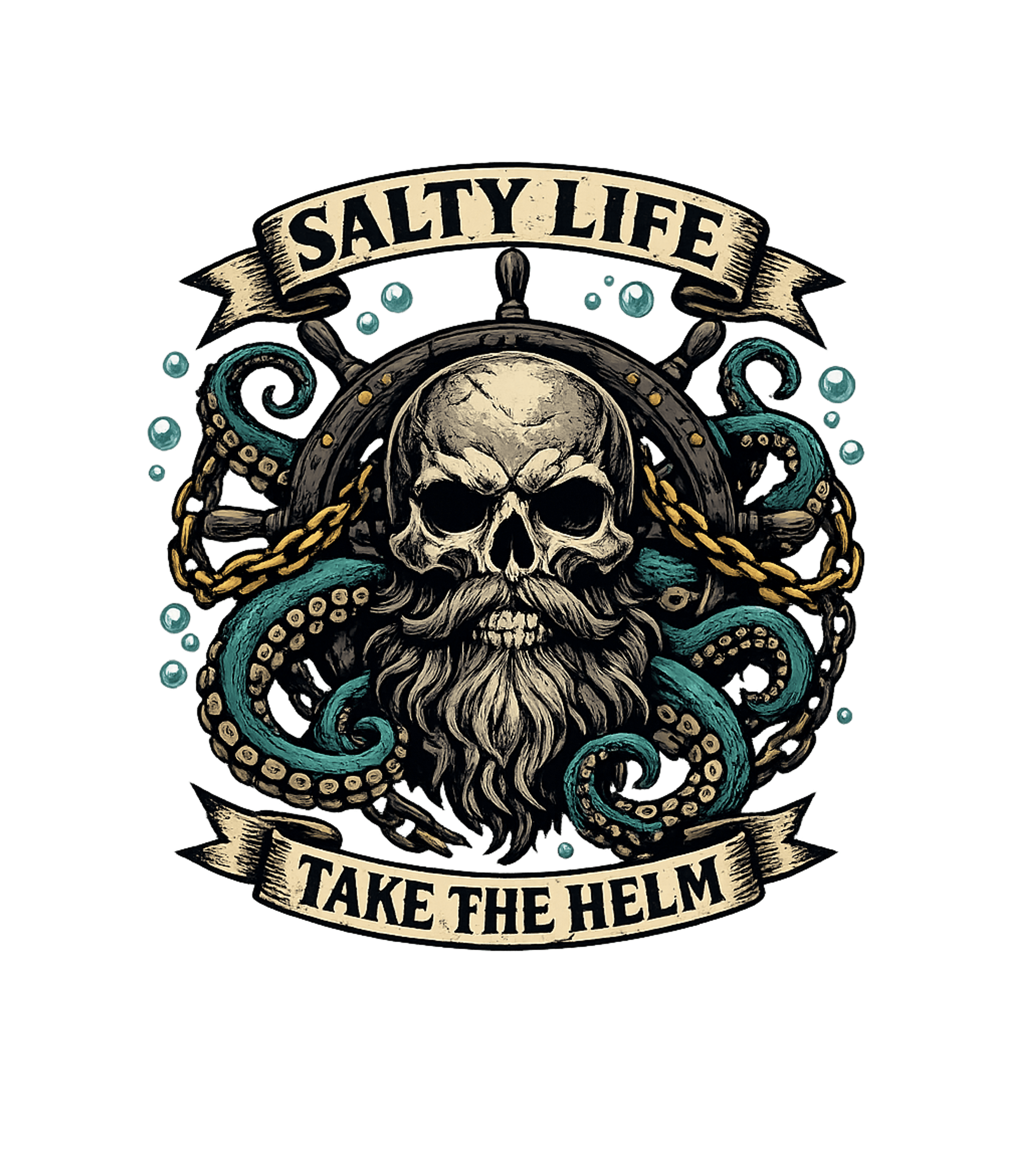 Salty Life Take Helm Boating Hooded Sweatshirt featuring Embrace the call of the ocean with this bold skull and octop – designed by Geoff Brown @ SunFrog Salty Life Take Helm Boating Hooded Sweatshirt featuring Embrace the call of the ocean with this bold skull and octop – designed by Geoff Brown @ SunFrog