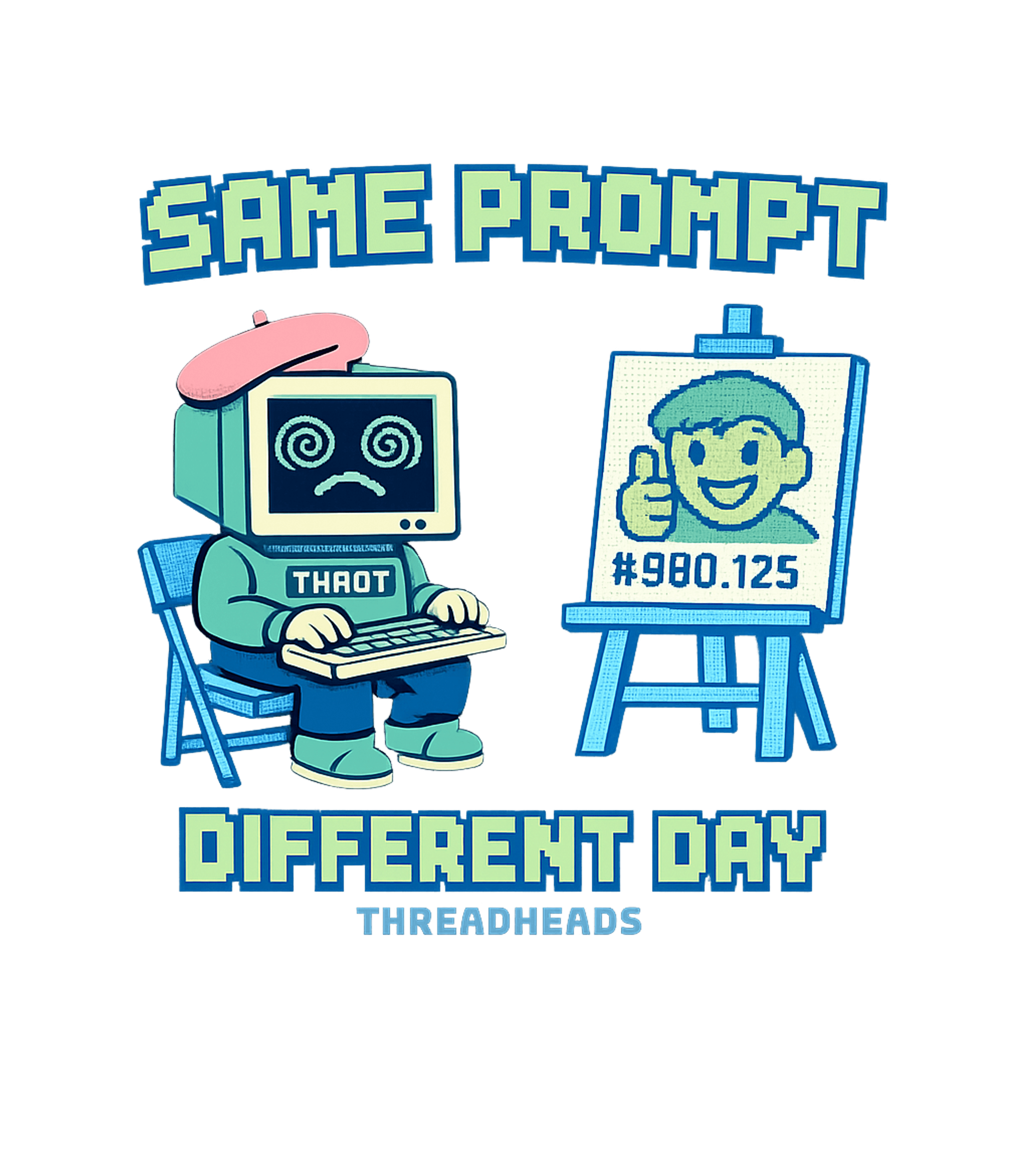 Same Prompt Different Day T-Shirt Graphic Premium T-Shirt featuring Generated via Design Mixer – designed by Geoff Brown @ SunFrog Same Prompt Different Day T-Shirt Graphic Premium T-Shirt featuring Generated via Design Mixer – designed by Geoff Brown @ SunFrog
