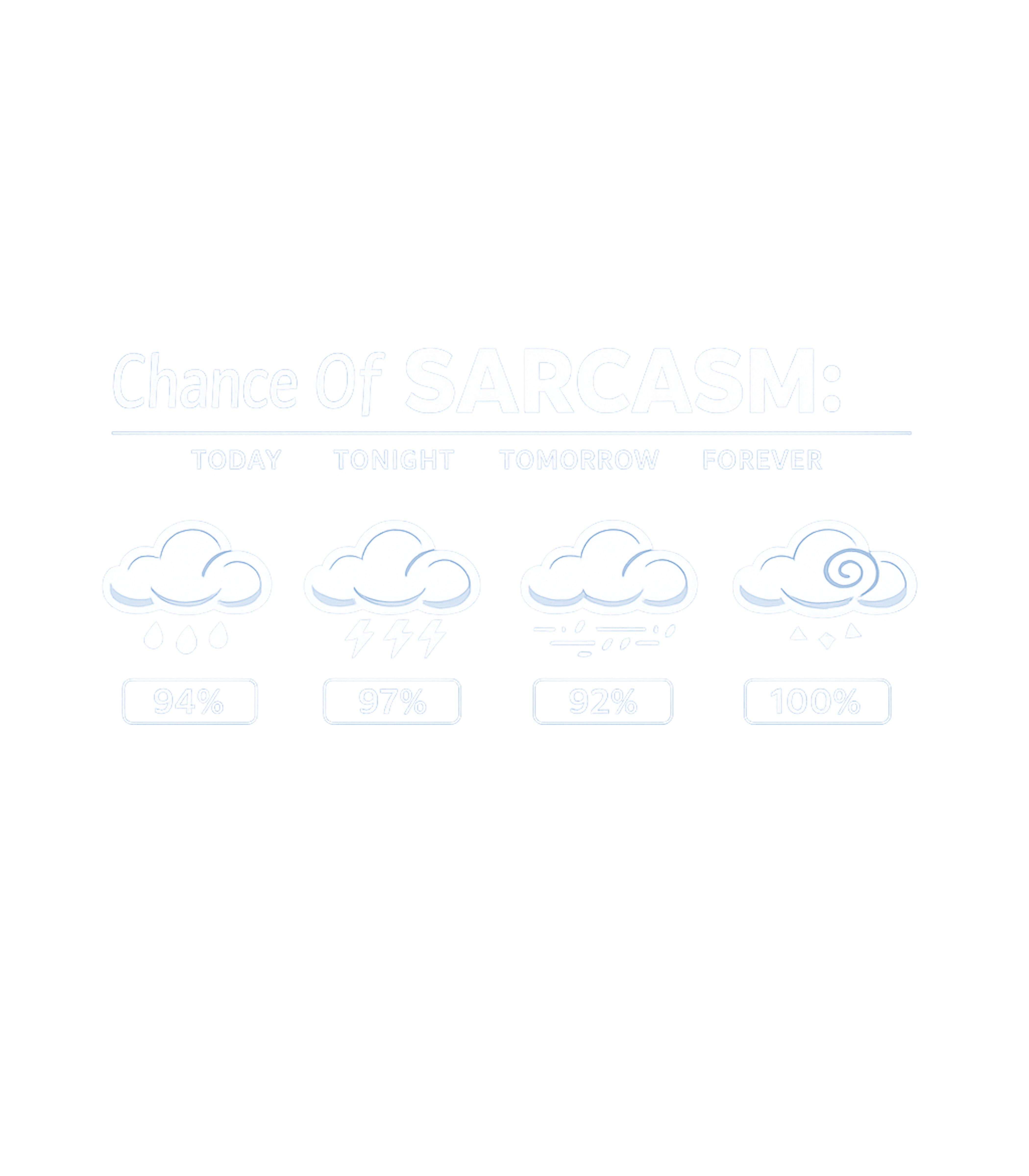 Sarcasm Forecast Sarcasm Hooded Sweatshirt featuring Embrace your witty side with this humorous weather forecast – designed by Geoff Brown @ SunFrog Sarcasm Forecast Sarcasm Hooded Sweatshirt featuring Embrace your witty side with this humorous weather forecast – designed by Geoff Brown @ SunFrog