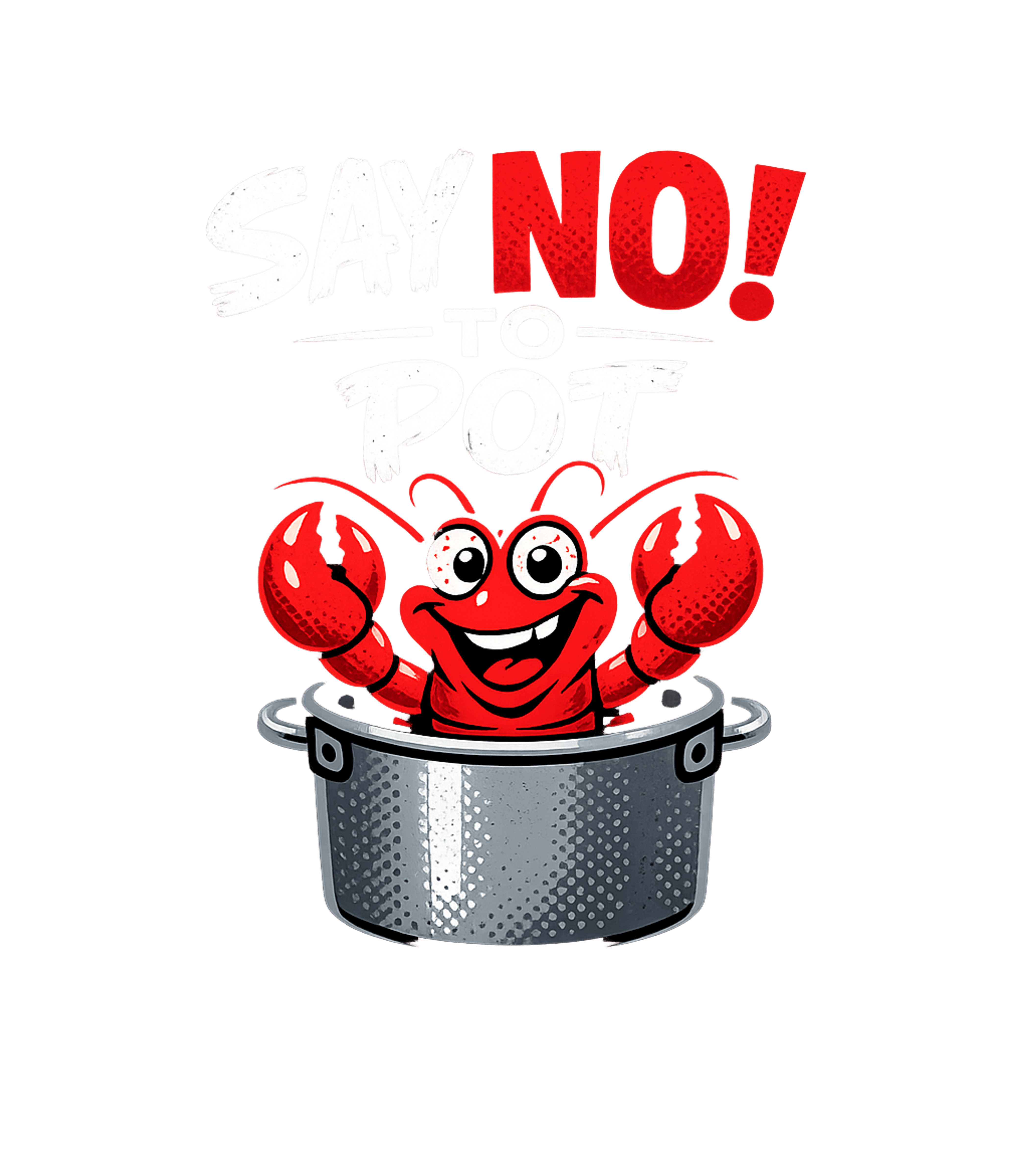 Say No To Pot Dad Jokes Crewneck Sweatshirt featuring Sport this clever tee featuring a smiling crawfish in a pot, – designed by Geoff Brown @ SunFrog Say No To Pot Dad Jokes Crewneck Sweatshirt featuring Sport this clever tee featuring a smiling crawfish in a pot, – designed by Geoff Brown @ SunFrog