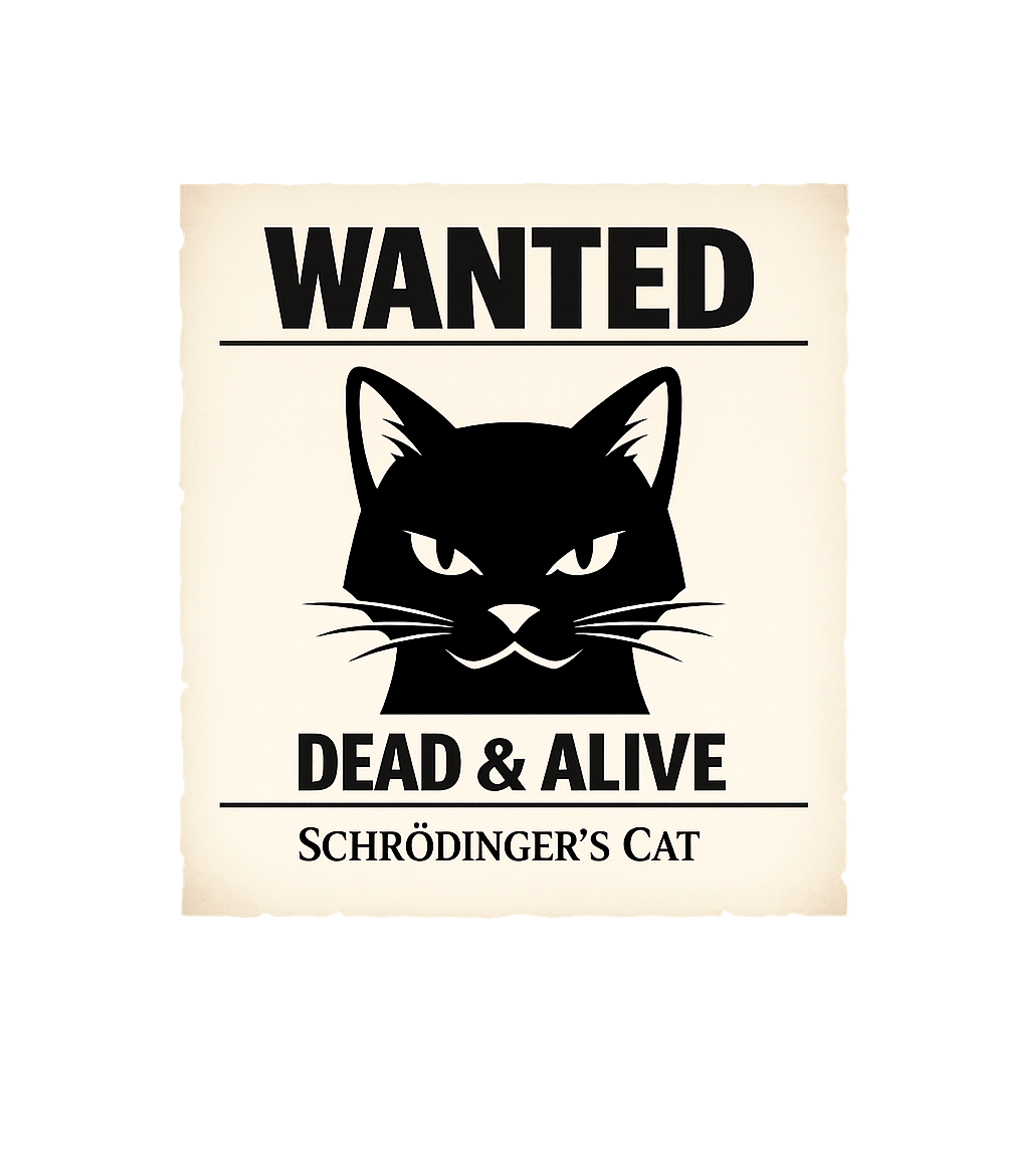 Schrödinger's Cat Wanted Meme Humor Premium T-Shirt featuring This humorous graphic features Schrödinger's Cat on a 'Wante – designed by Geoff Brown @ SunFrog Schrödinger's Cat Wanted Meme Humor Premium T-Shirt featuring This humorous graphic features Schrödinger's Cat on a 'Wante – designed by Geoff Brown @ SunFrog