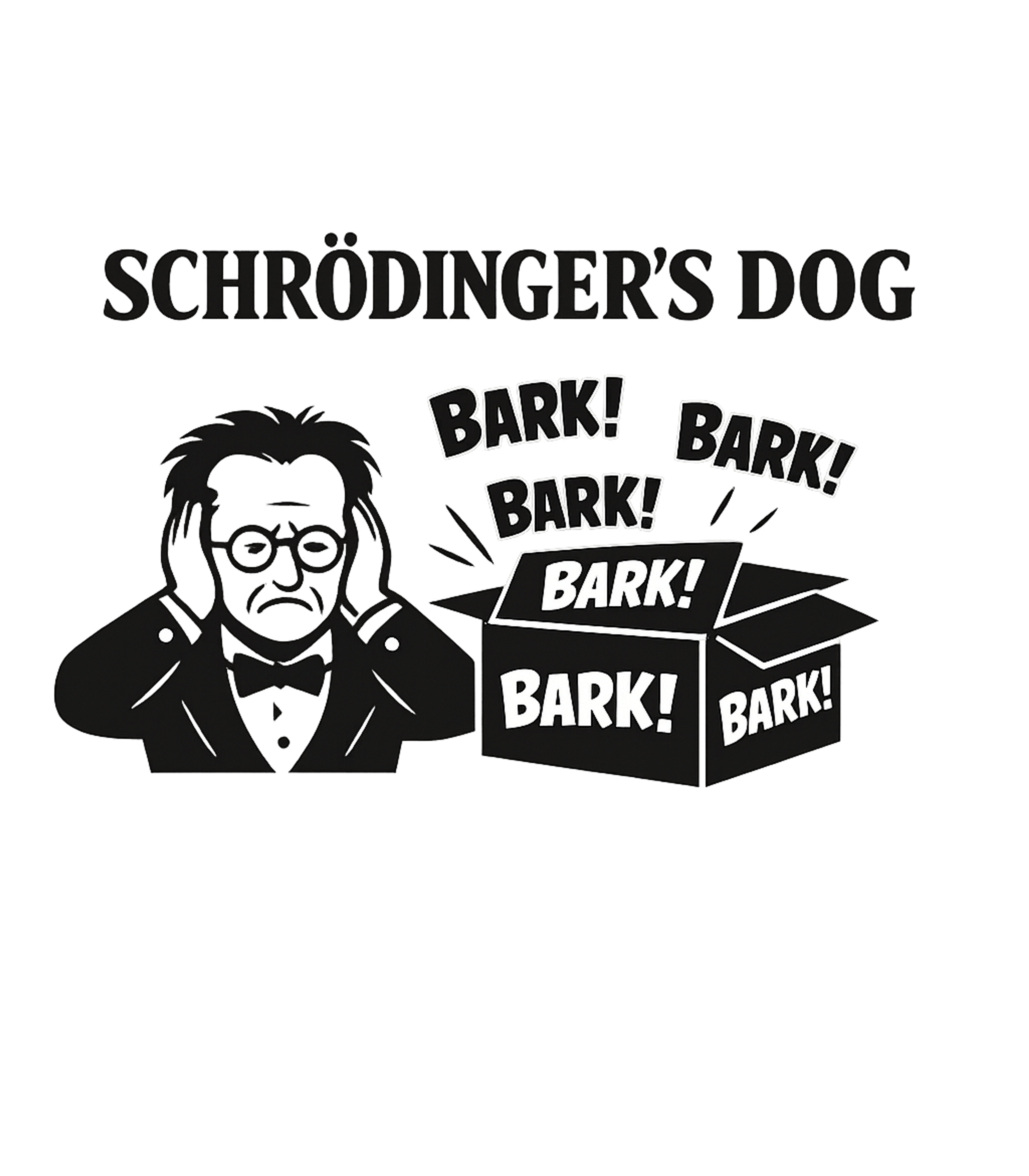 Schrödinger's Dog Bark Sarcasm Crewneck Sweatshirt featuring This witty graphic offers a humorous take on quantum physics – designed by Geoff Brown @ SunFrog Schrödinger's Dog Bark Sarcasm Crewneck Sweatshirt featuring This witty graphic offers a humorous take on quantum physics – designed by Geoff Brown @ SunFrog