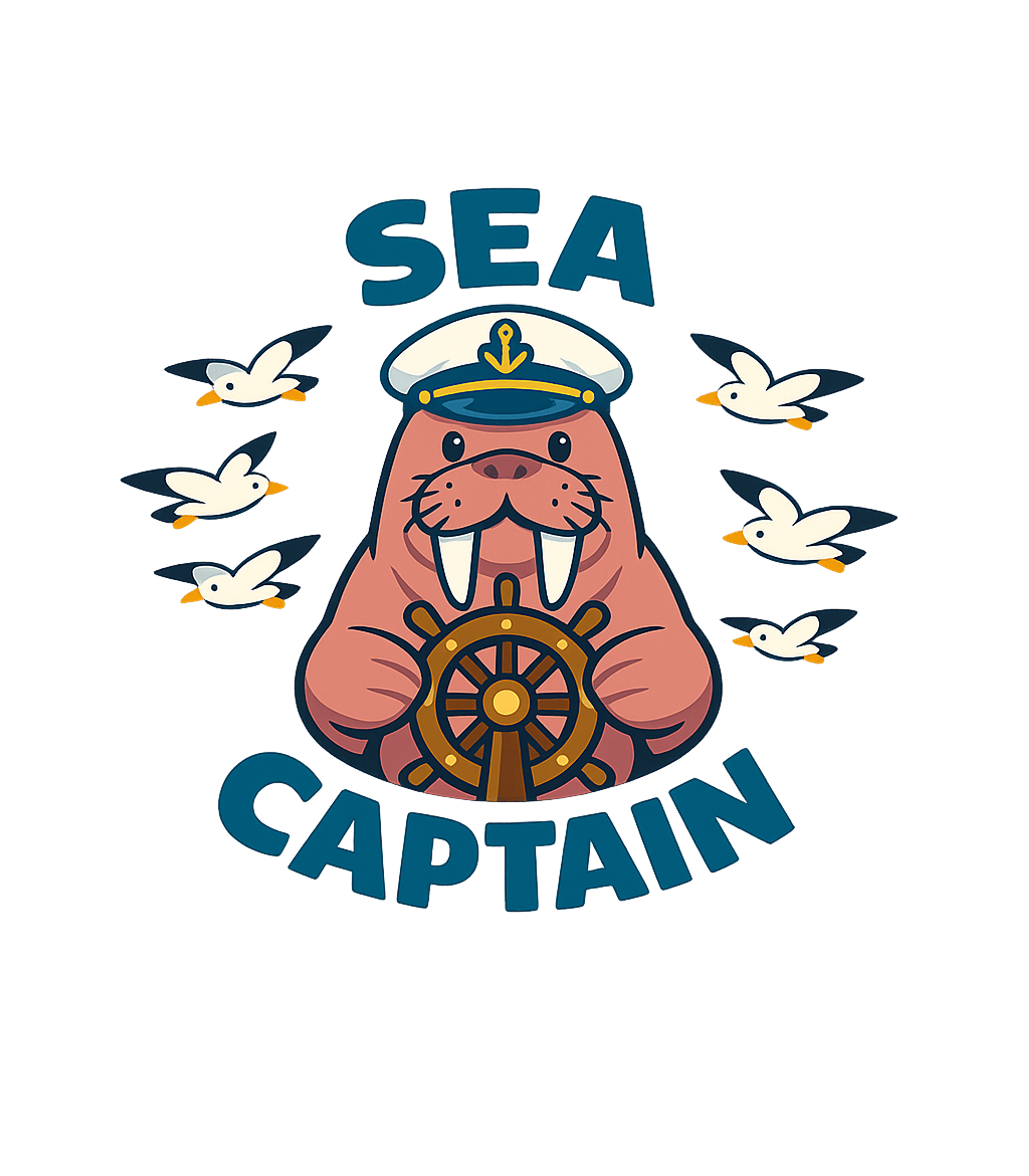 Sea Captain Walrus Boating Crewneck Sweatshirt featuring Embrace your inner mariner with this fun graphic featuring a – designed by Geoff Brown @ SunFrog Sea Captain Walrus Boating Crewneck Sweatshirt featuring Embrace your inner mariner with this fun graphic featuring a – designed by Geoff Brown @ SunFrog