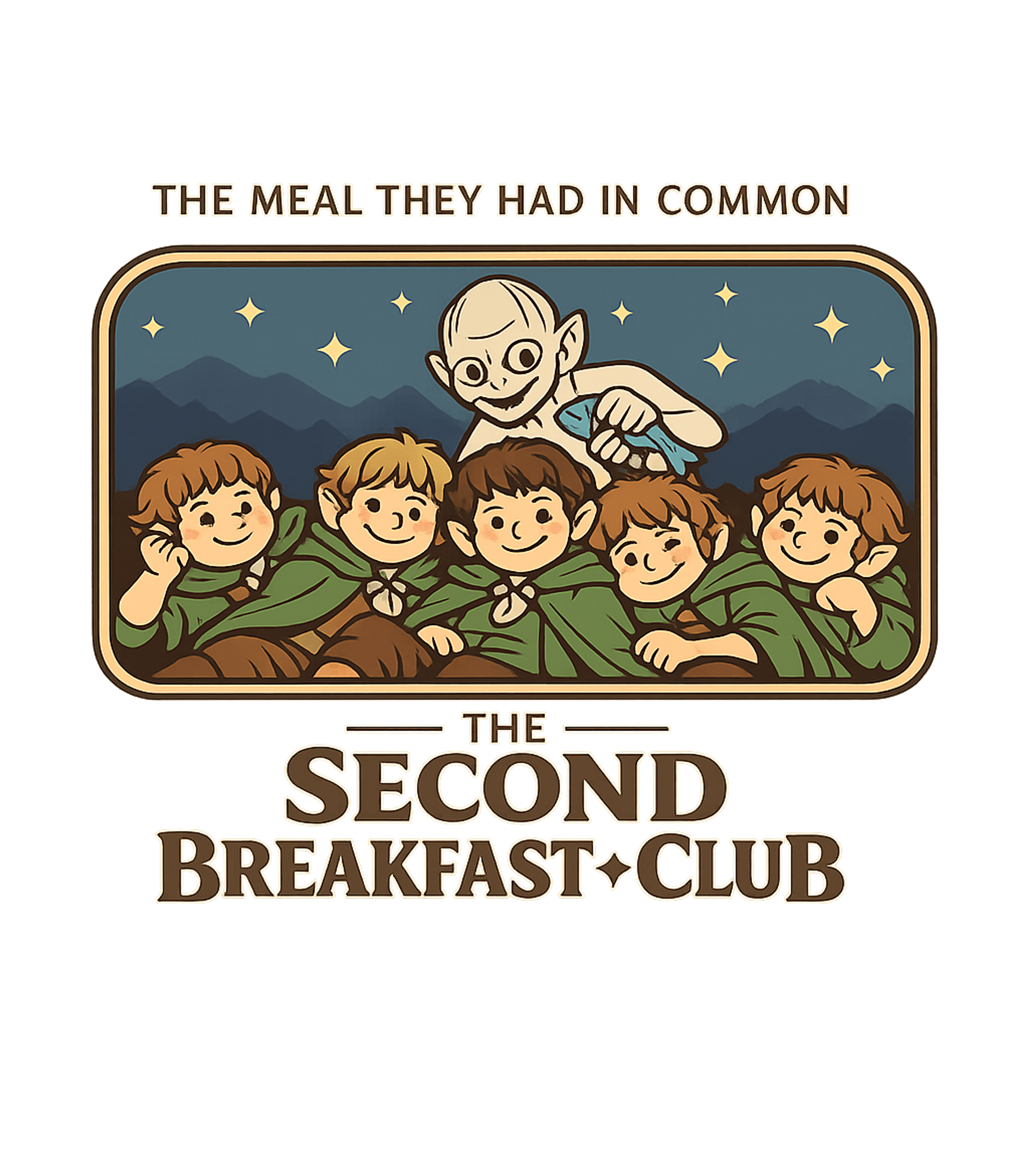 Second Breakfast Club Meme Humor Tank Top featuring This unique t-shirt design humorously blends iconic fantasy – designed by Geoff Brown @ SunFrog Second Breakfast Club Meme Humor Tank Top featuring This unique t-shirt design humorously blends iconic fantasy – designed by Geoff Brown @ SunFrog