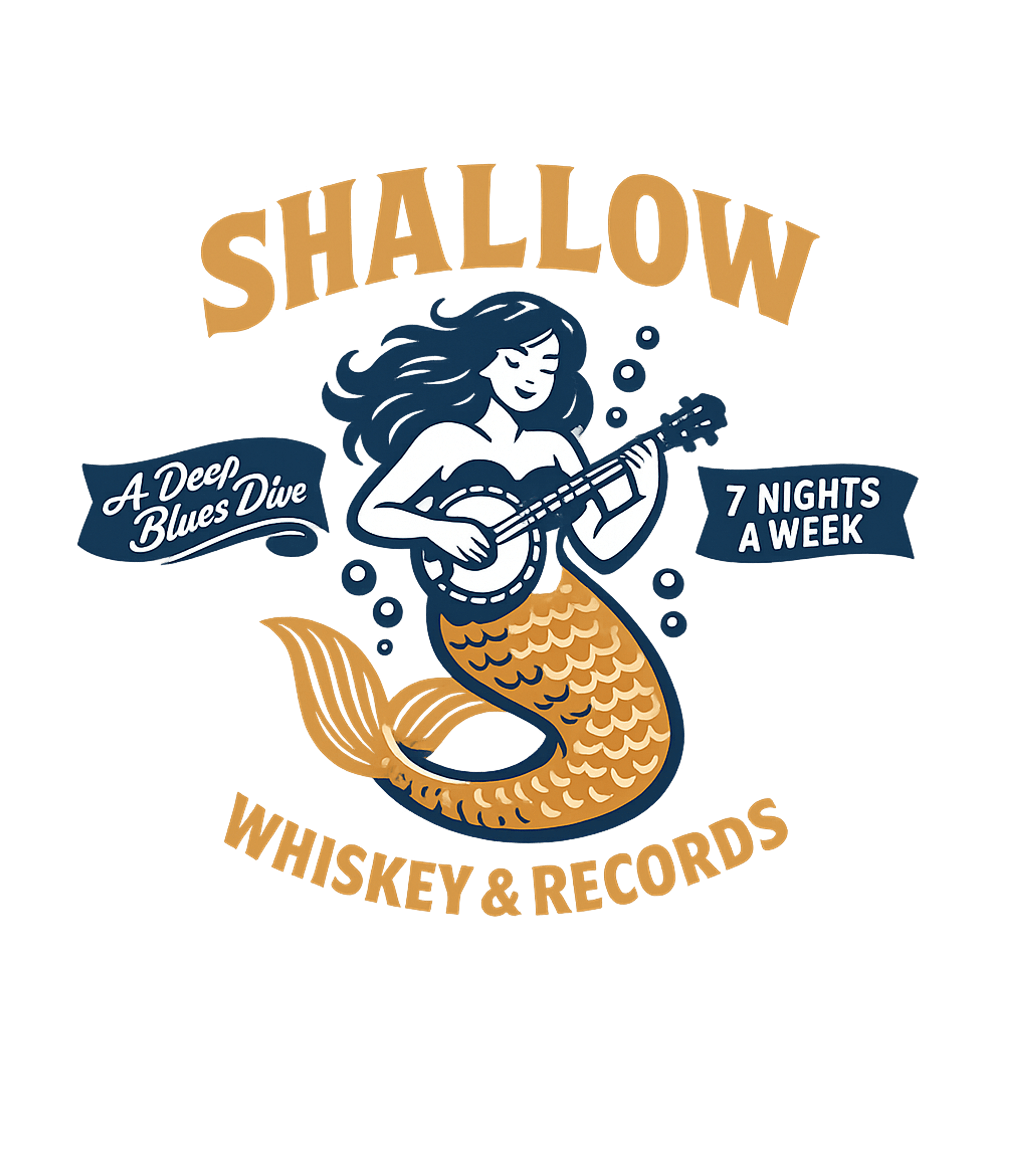 Shallow Blues Dive Mermaid Music Premium T-Shirt featuring Dive into the deep blues with this retro graphic featuring a – designed by Geoff Brown @ SunFrog Shallow Blues Dive Mermaid Music Premium T-Shirt featuring Dive into the deep blues with this retro graphic featuring a – designed by Geoff Brown @ SunFrog