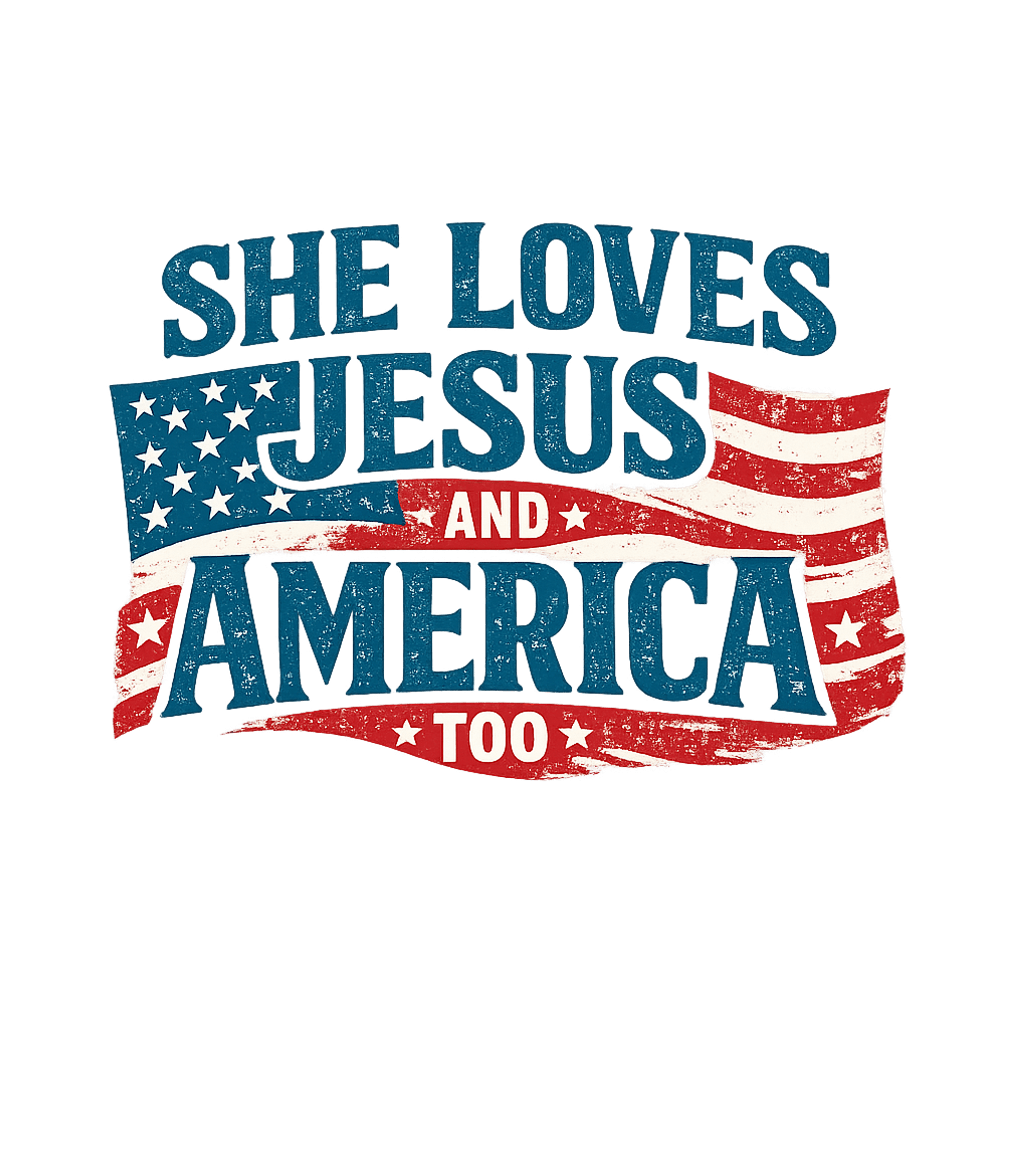 She Loves Jesus America Christian Faith Premium T-Shirt featuring This vintage-style graphic features a distressed American fl – designed by Geoff Brown @ SunFrog She Loves Jesus America Christian Faith Premium T-Shirt featuring This vintage-style graphic features a distressed American fl – designed by Geoff Brown @ SunFrog
