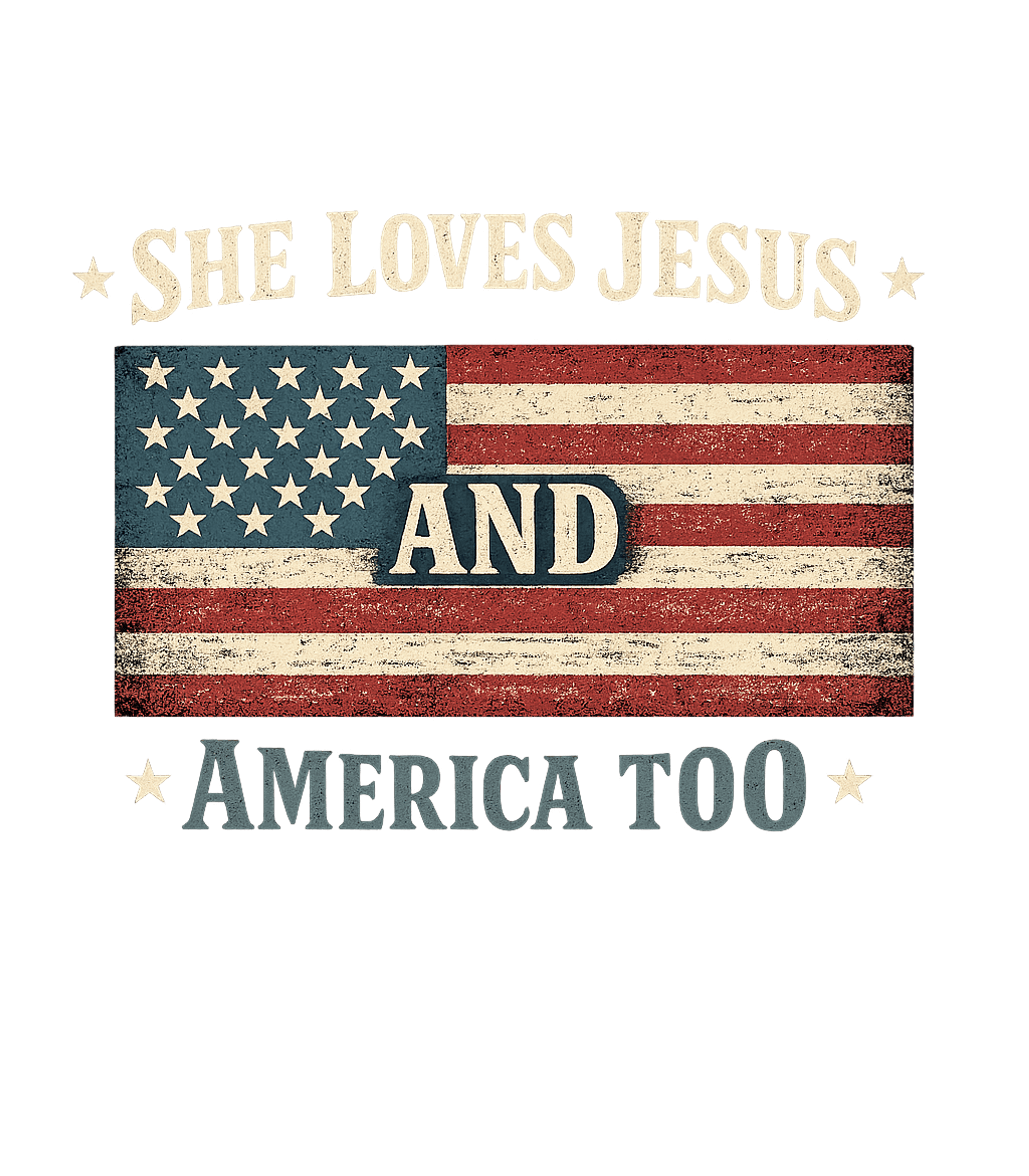 She Loves Jesus America American Flag Premium T-Shirt featuring Show your dual devotion with this heartfelt patriotic design – designed by Geoff Brown @ SunFrog She Loves Jesus America American Flag Premium T-Shirt featuring Show your dual devotion with this heartfelt patriotic design – designed by Geoff Brown @ SunFrog