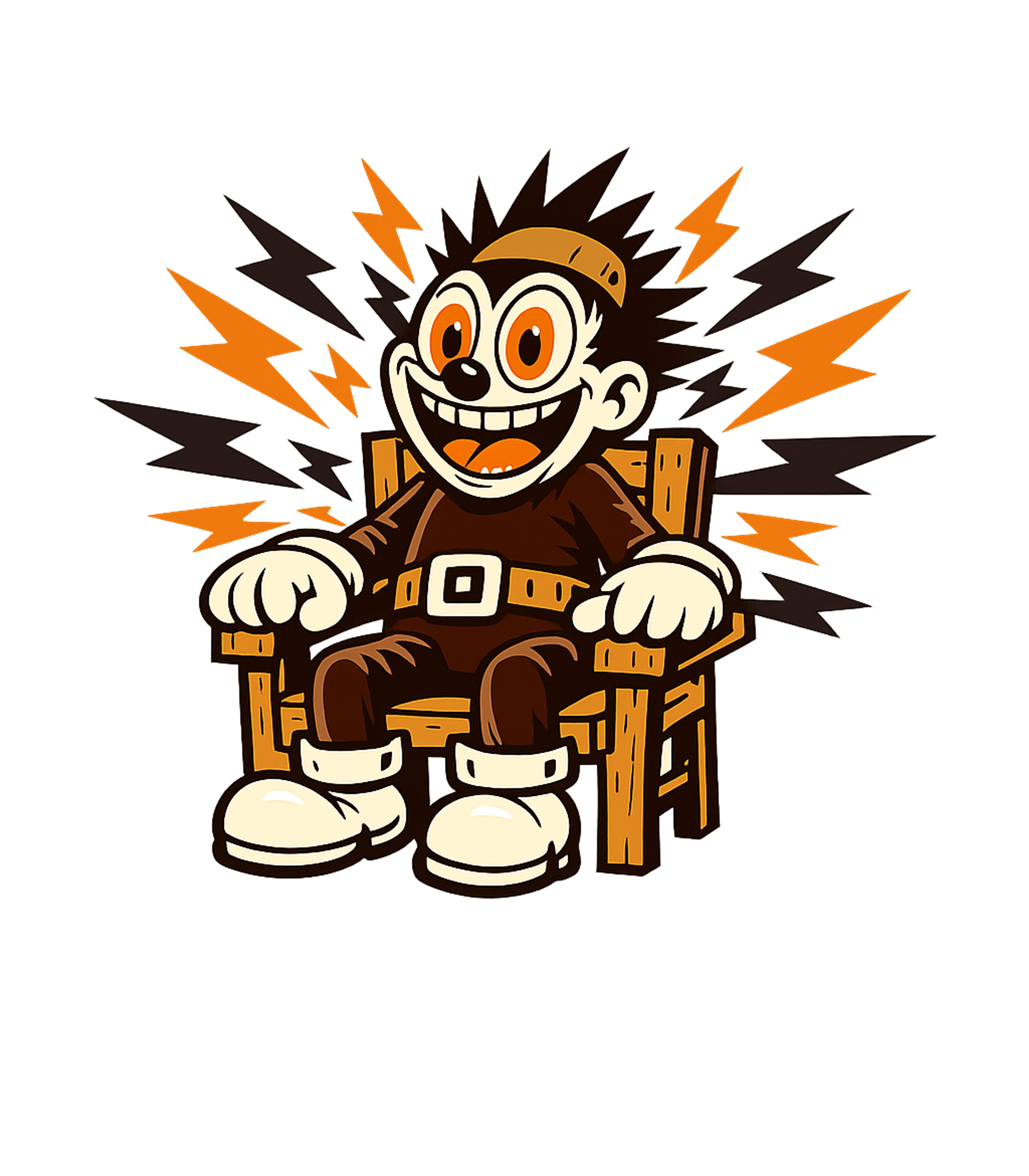 Shock Therapy Fun Sarcasm Premium T-Shirt featuring This quirky graphic features a grinning vintage cartoon char – designed by Geoff Brown @ SunFrog Shock Therapy Fun Sarcasm Premium T-Shirt featuring This quirky graphic features a grinning vintage cartoon char – designed by Geoff Brown @ SunFrog