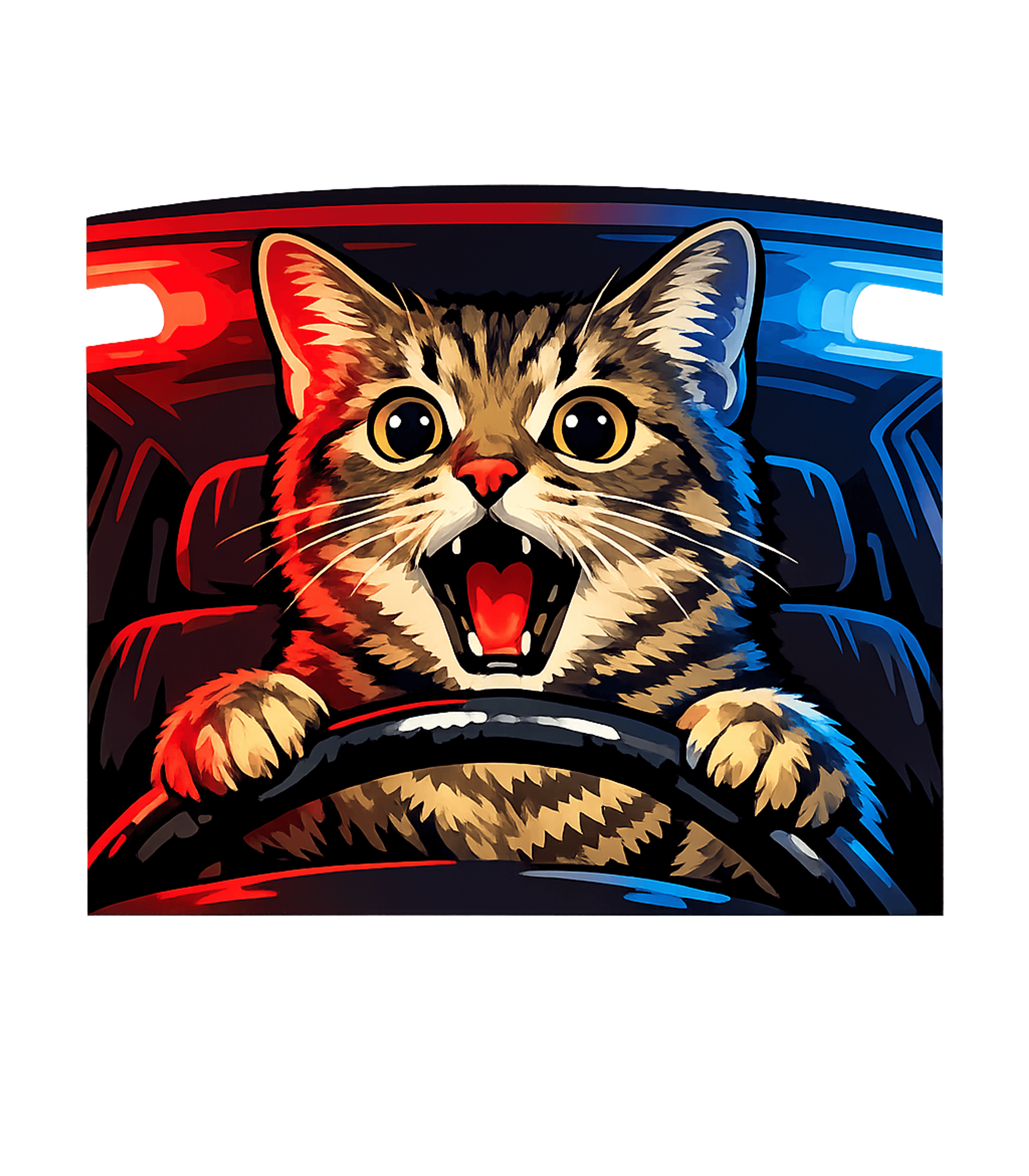 Shocked Cat Driver Cats Hooded Sweatshirt featuring This vibrant graphic features a wide-eyed tabby cat hilariou – designed by Geoff Brown @ SunFrog Shocked Cat Driver Cats Hooded Sweatshirt featuring This vibrant graphic features a wide-eyed tabby cat hilariou – designed by Geoff Brown @ SunFrog