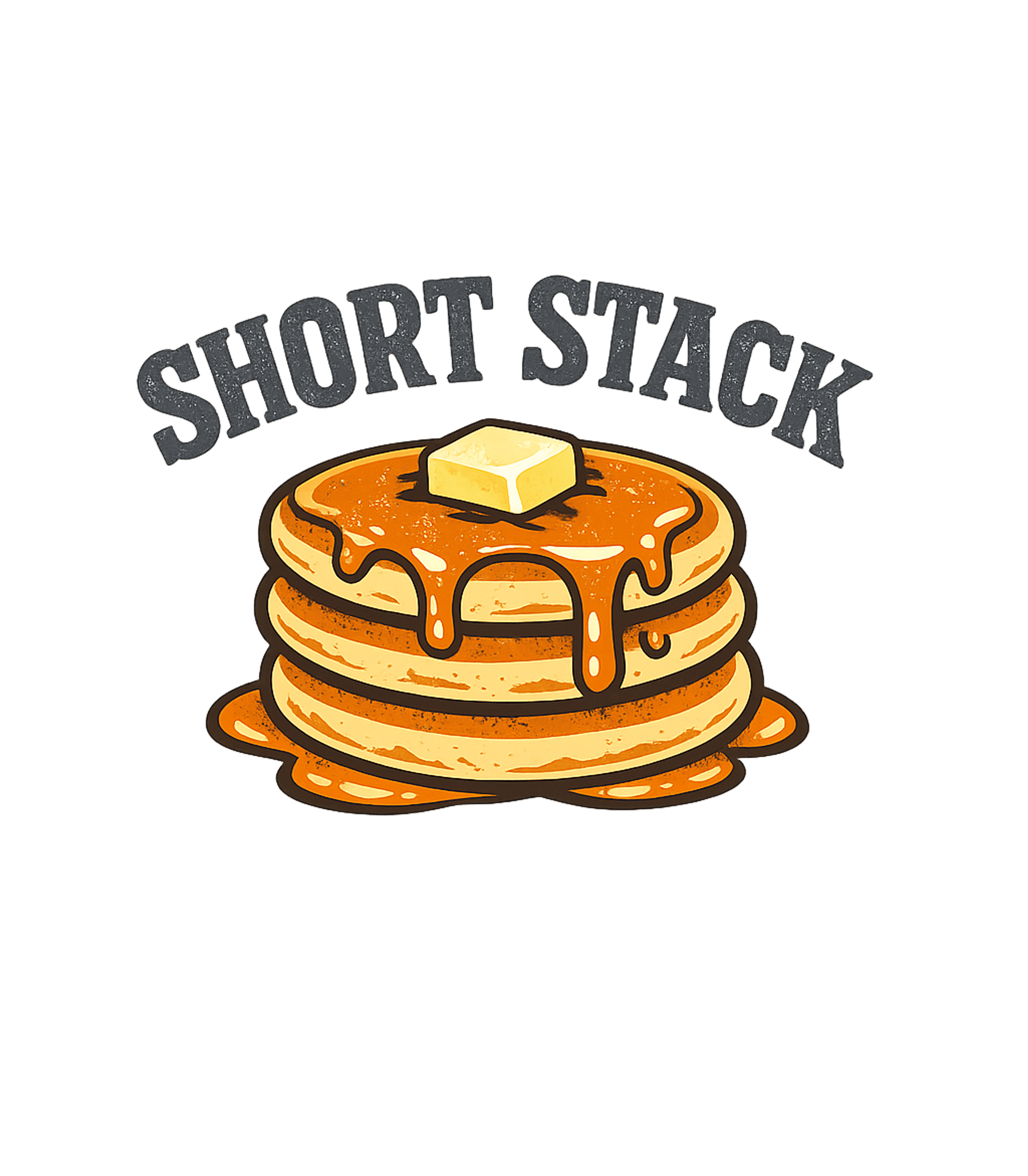Short Stack Pancakes Cooking / BBQ Sticker featuring Indulge in this delightful 'Short Stack' design featuring a – designed by Geoff Brown @ SunFrog Short Stack Pancakes Cooking / BBQ Sticker featuring Indulge in this delightful 'Short Stack' design featuring a – designed by Geoff Brown @ SunFrog