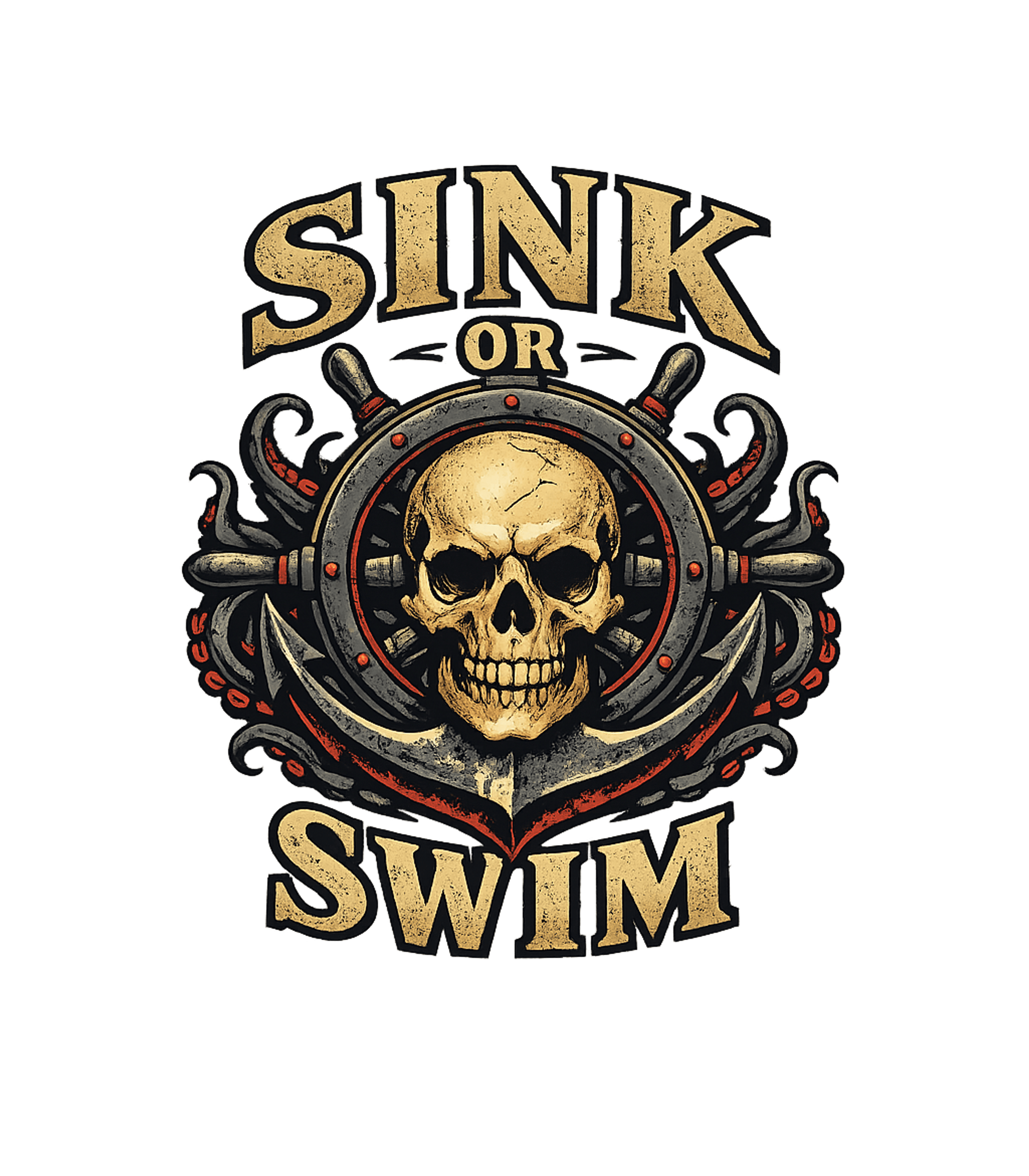 Sink Or Swim Skull Boating Hooded Sweatshirt featuring Embrace the adventurous spirit with this bold 'Sink Or Swim' – designed by Geoff Brown @ SunFrog Sink Or Swim Skull Boating Hooded Sweatshirt featuring Embrace the adventurous spirit with this bold 'Sink Or Swim' – designed by Geoff Brown @ SunFrog