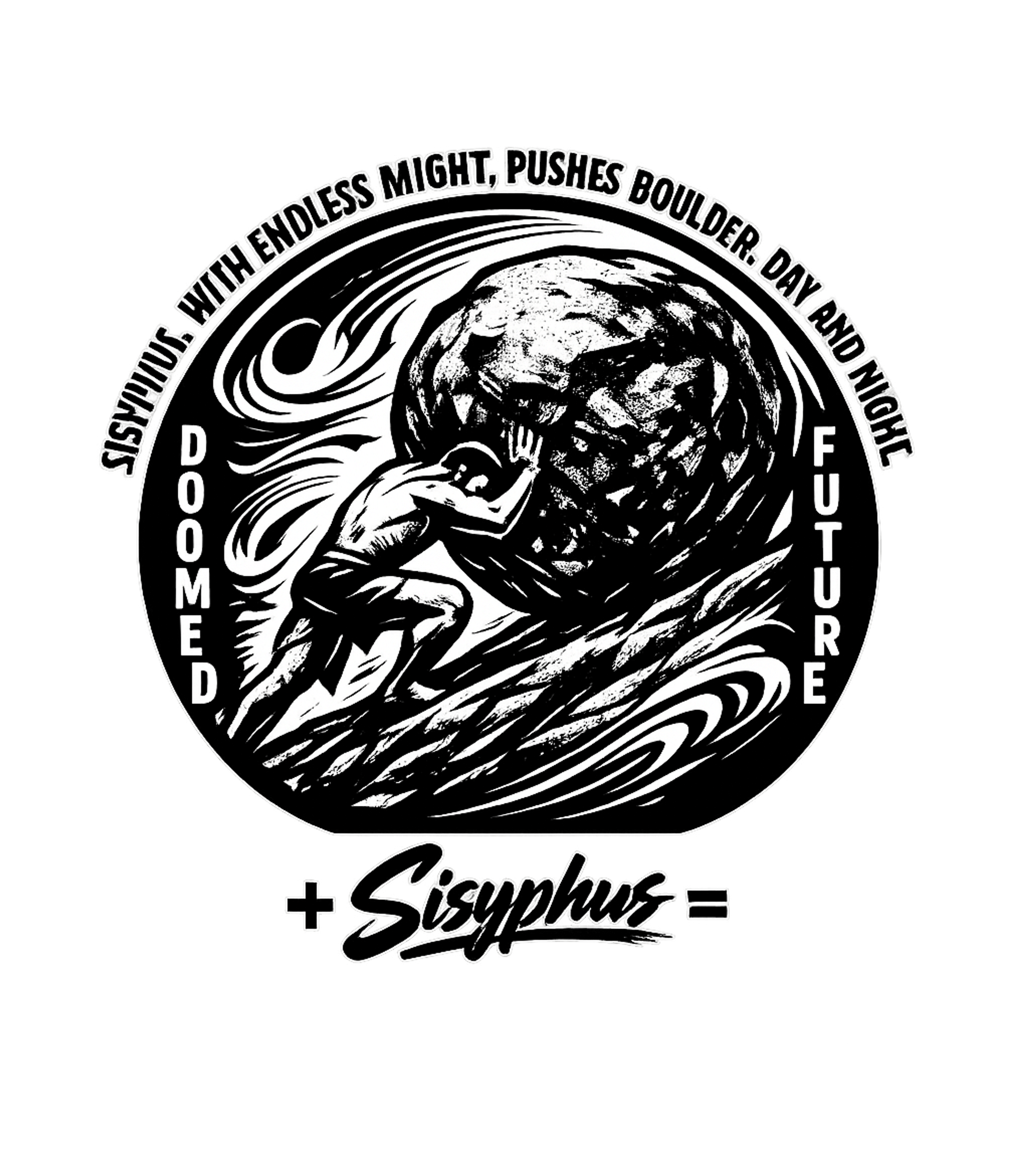 Sisyphus Endless Might Fitness Crewneck Sweatshirt featuring Embrace the relentless spirit of Sisyphus with this bold, bl – designed by Geoff Brown @ SunFrog Sisyphus Endless Might Fitness Crewneck Sweatshirt featuring Embrace the relentless spirit of Sisyphus with this bold, bl – designed by Geoff Brown @ SunFrog