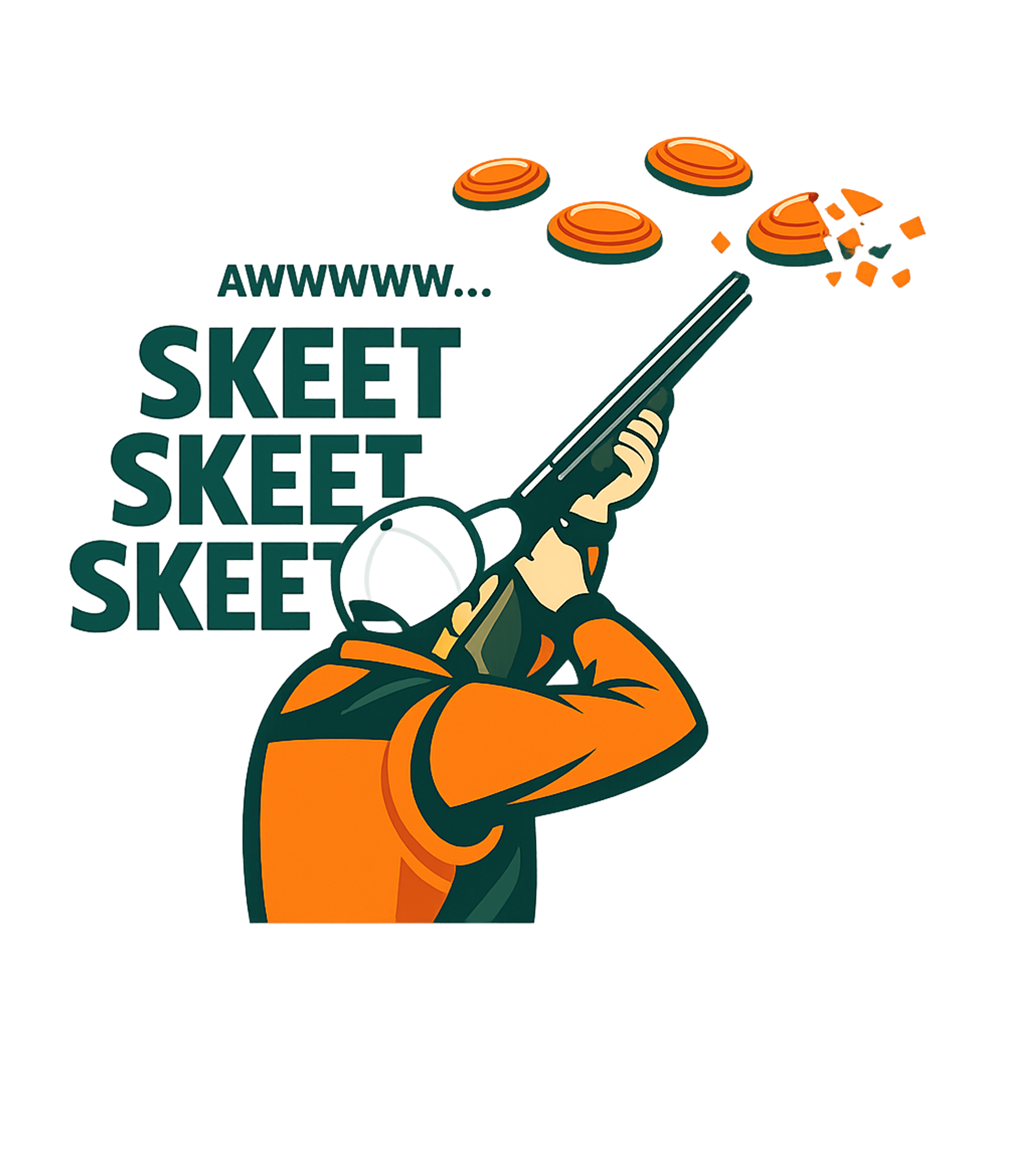 Skeet Skeet Skeet Hunting Crewneck Sweatshirt featuring Hit your targets with this fun skeet shooting design, featur – designed by Geoff Brown @ SunFrog Skeet Skeet Skeet Hunting Crewneck Sweatshirt featuring Hit your targets with this fun skeet shooting design, featur – designed by Geoff Brown @ SunFrog