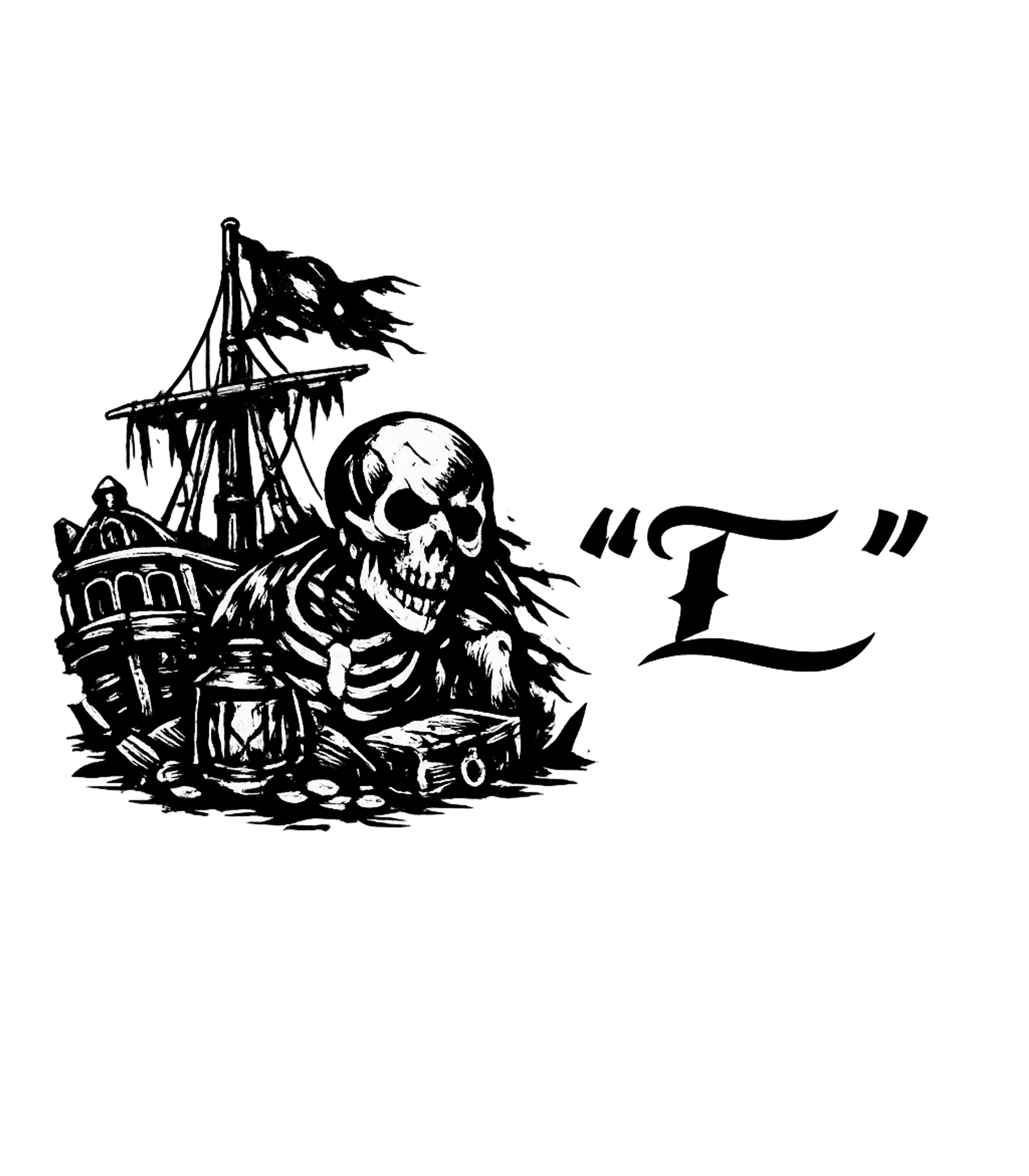 Skeleton Pirate Treasure Boating Premium T-Shirt featuring Dive into adventure with this striking black and white artwo – designed by Geoff Brown @ SunFrog Skeleton Pirate Treasure Boating Premium T-Shirt featuring Dive into adventure with this striking black and white artwo – designed by Geoff Brown @ SunFrog