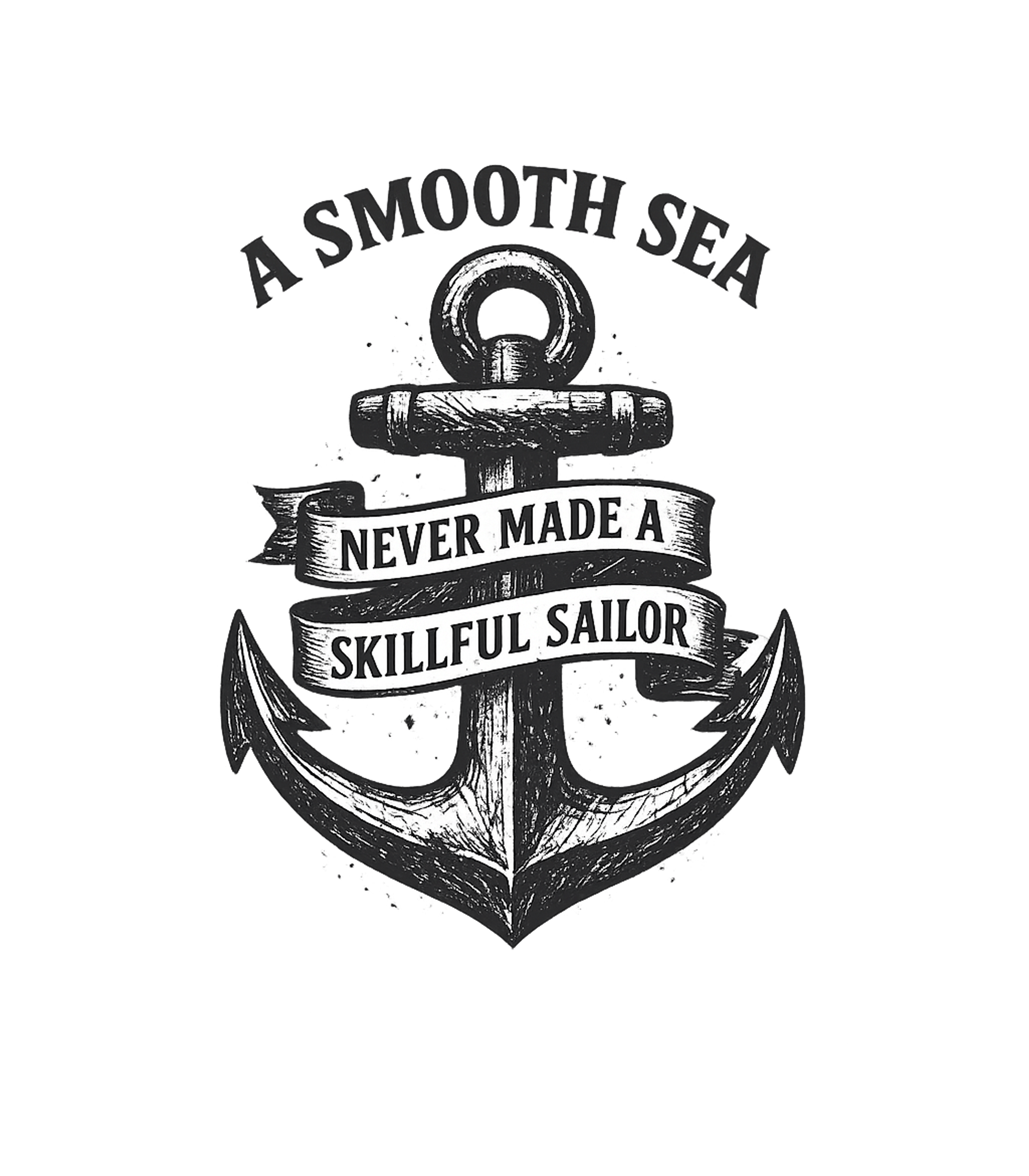 Skilled Sailor Quote Inspirational Messages Premium T-Shirt featuring This distressed anchor design features the timeless saying " – designed by Geoff Brown @ SunFrog Skilled Sailor Quote Inspirational Messages Premium T-Shirt featuring This distressed anchor design features the timeless saying " – designed by Geoff Brown @ SunFrog
