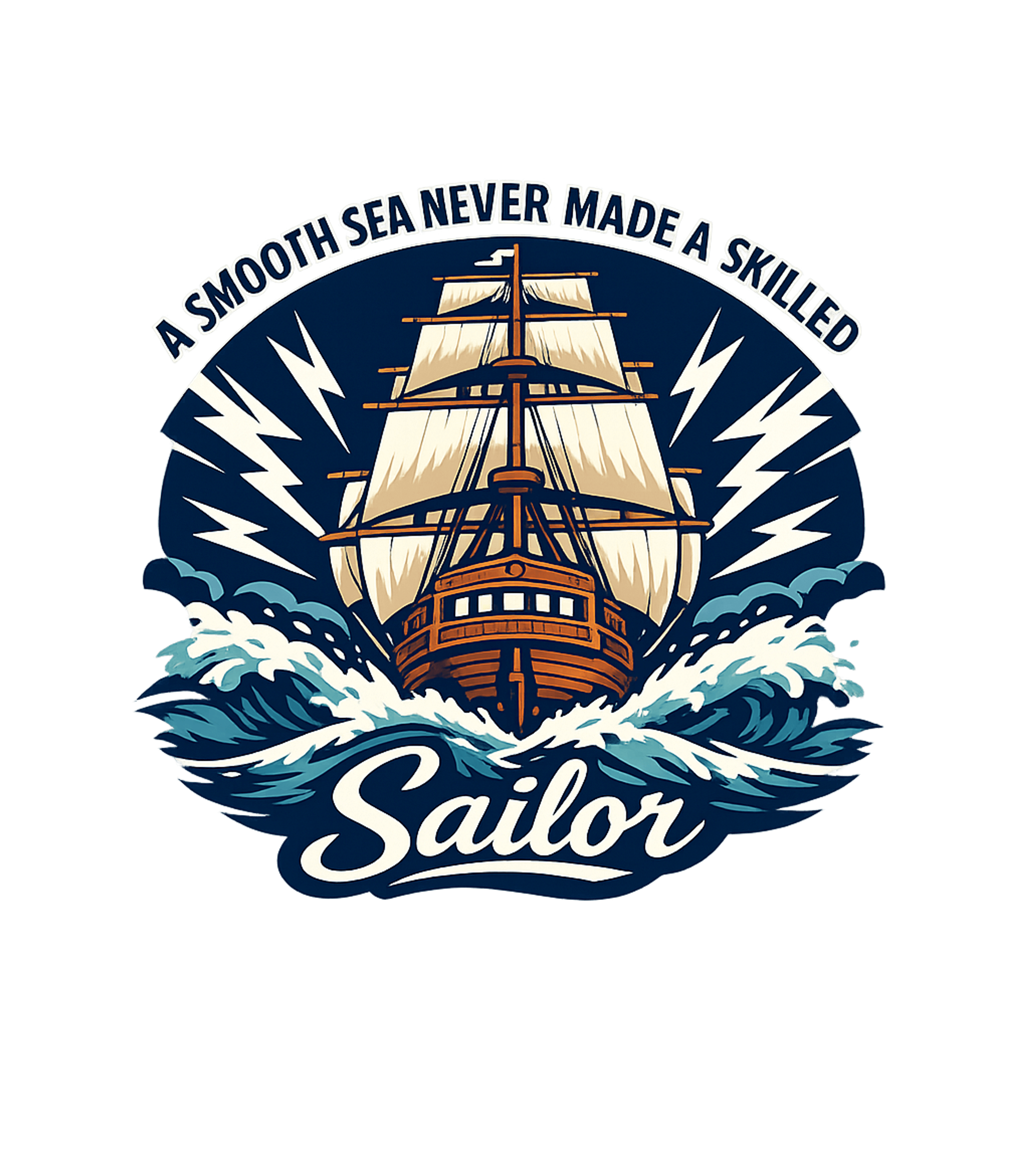 Skilled Sailor Ship Boating Crewneck Sweatshirt featuring Embrace the wisdom of the waves with this nautical graphic f – designed by Geoff Brown @ SunFrog Skilled Sailor Ship Boating Crewneck Sweatshirt featuring Embrace the wisdom of the waves with this nautical graphic f – designed by Geoff Brown @ SunFrog