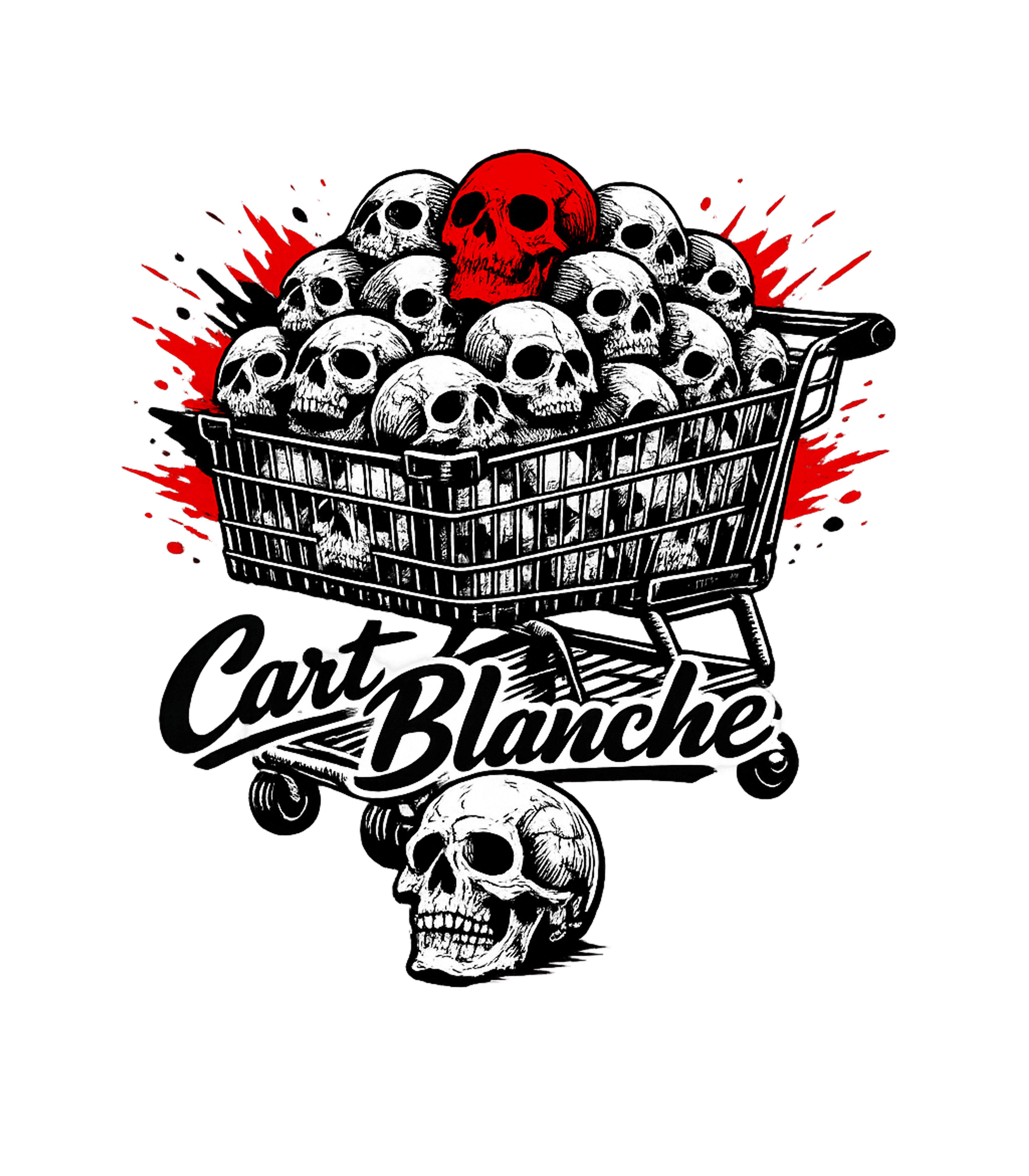 Skulls Shopping Cart halloween Premium T-Shirt featuring This striking artwork features a shopping cart overflowing w – designed by Geoff Brown @ SunFrog Skulls Shopping Cart halloween Premium T-Shirt featuring This striking artwork features a shopping cart overflowing w – designed by Geoff Brown @ SunFrog