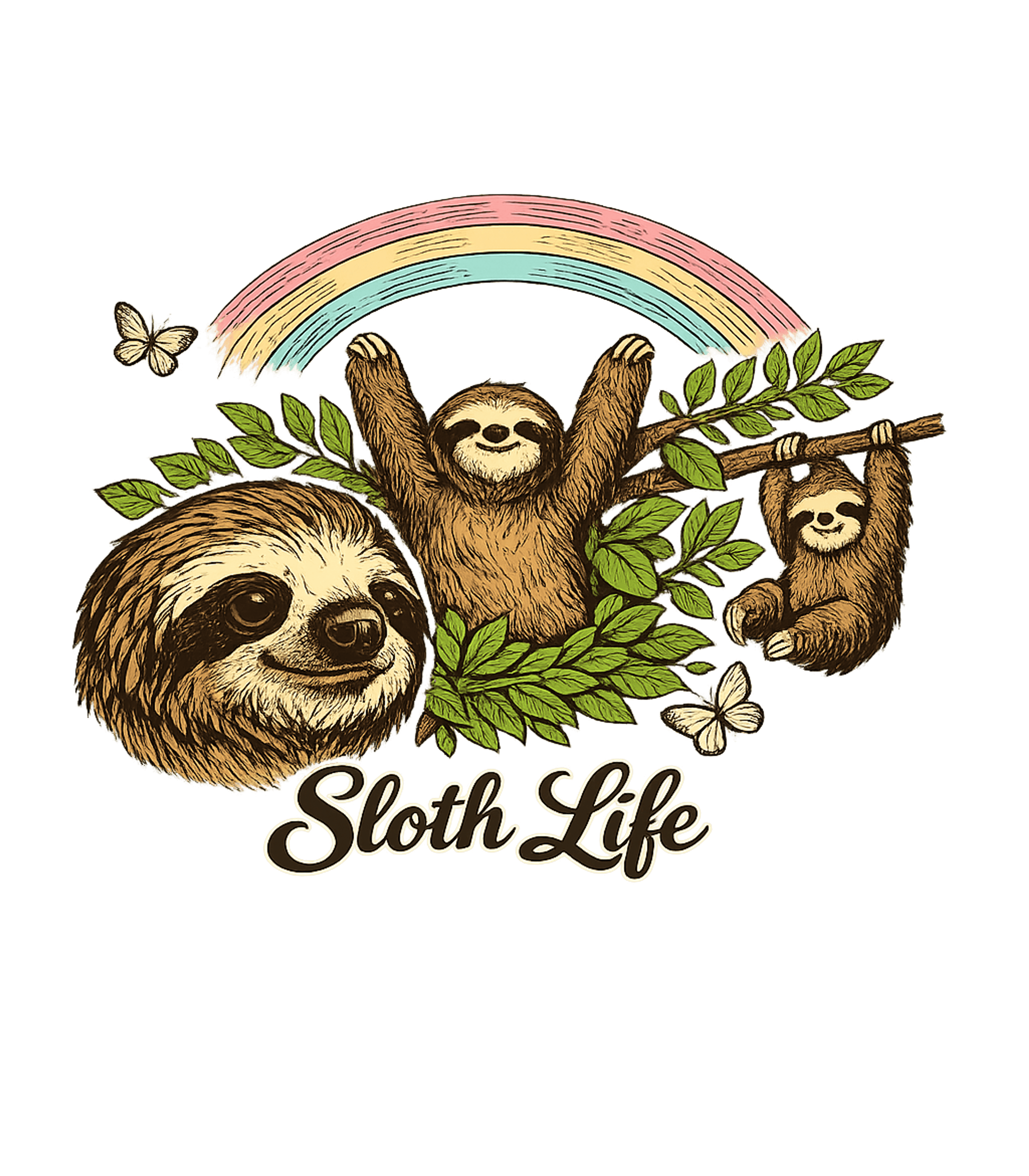 Sloth Life Rainbow Wildlife Premium T-Shirt featuring Embrace the chill vibes with this adorable graphic featuring – designed by Geoff Brown @ SunFrog Sloth Life Rainbow Wildlife Premium T-Shirt featuring Embrace the chill vibes with this adorable graphic featuring – designed by Geoff Brown @ SunFrog