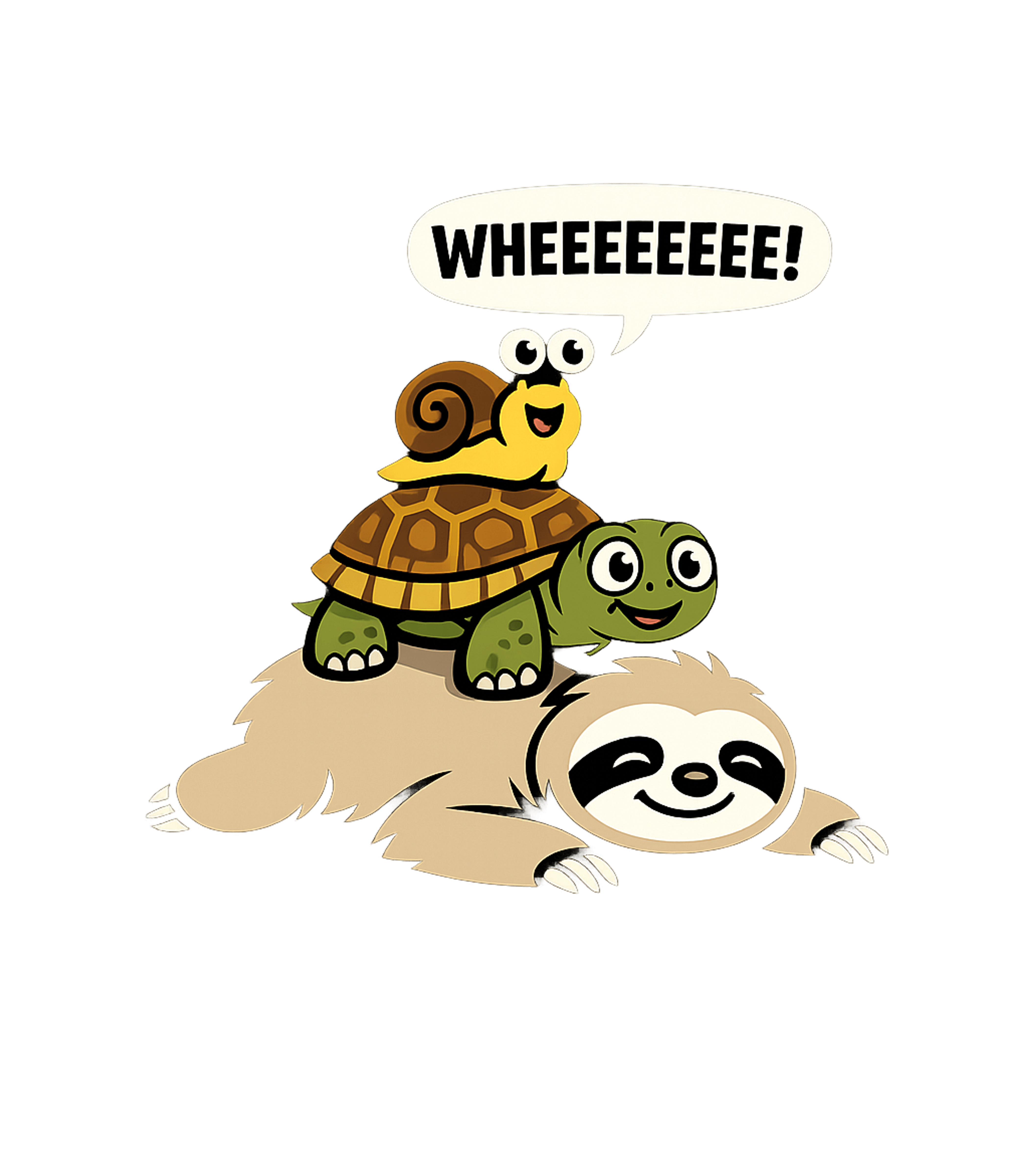 Slow Ride Whee Wildlife Premium T-Shirt featuring This charming graphic features a sleepy sloth carrying a che – designed by Geoff Brown @ SunFrog Slow Ride Whee Wildlife Premium T-Shirt featuring This charming graphic features a sleepy sloth carrying a che – designed by Geoff Brown @ SunFrog