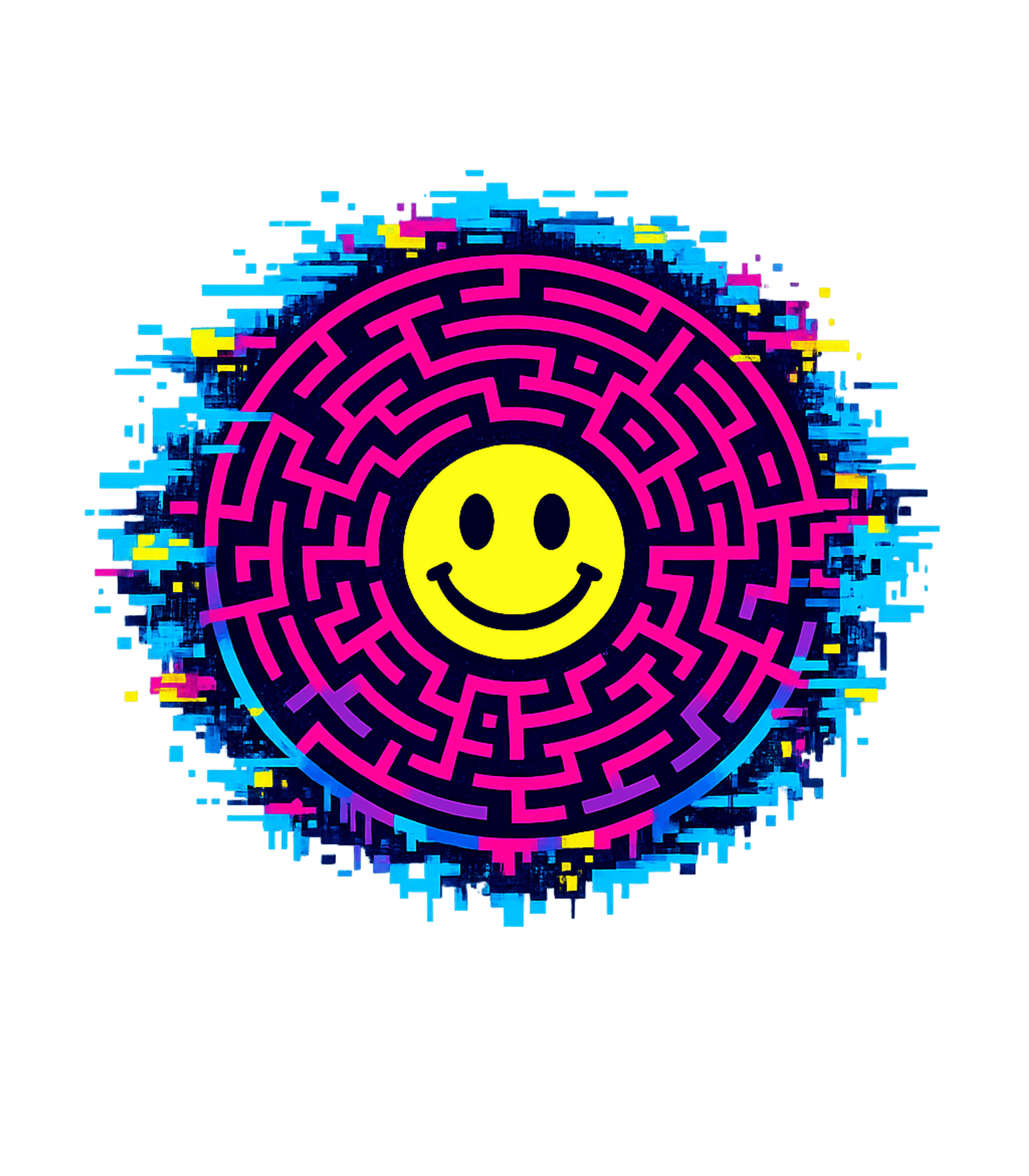 Smiley Glitch Maze Music Hooded Sweatshirt featuring Dive into a vibrant world with this energetic smiley face ma – designed by Geoff Brown @ SunFrog Smiley Glitch Maze Music Hooded Sweatshirt featuring Dive into a vibrant world with this energetic smiley face ma – designed by Geoff Brown @ SunFrog