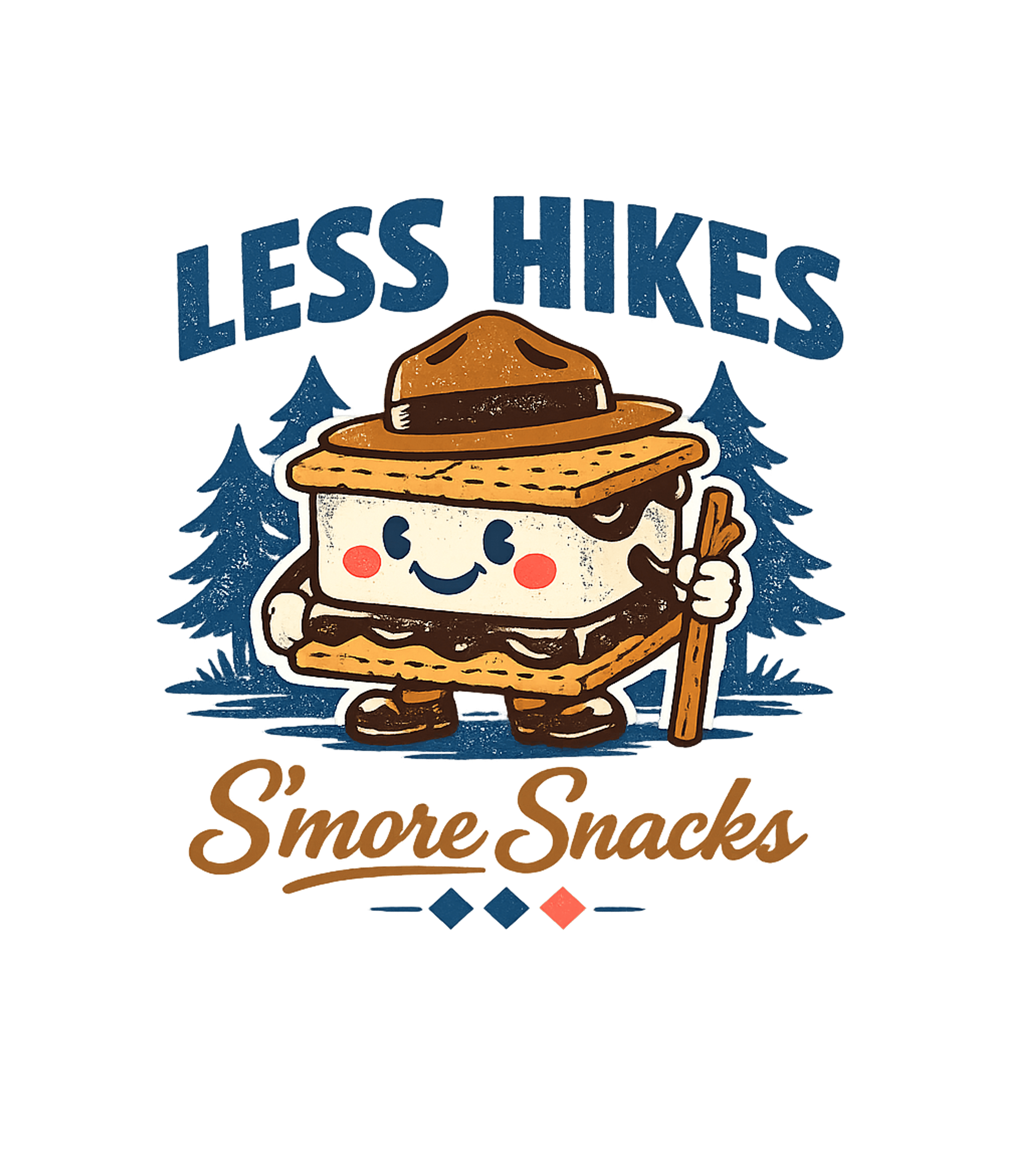 S'more Snacks Camping Camping Premium T-Shirt featuring This fun graphic features a happy s'more character ready for – designed by Geoff Brown @ SunFrog S'more Snacks Camping Camping Premium T-Shirt featuring This fun graphic features a happy s'more character ready for – designed by Geoff Brown @ SunFrog