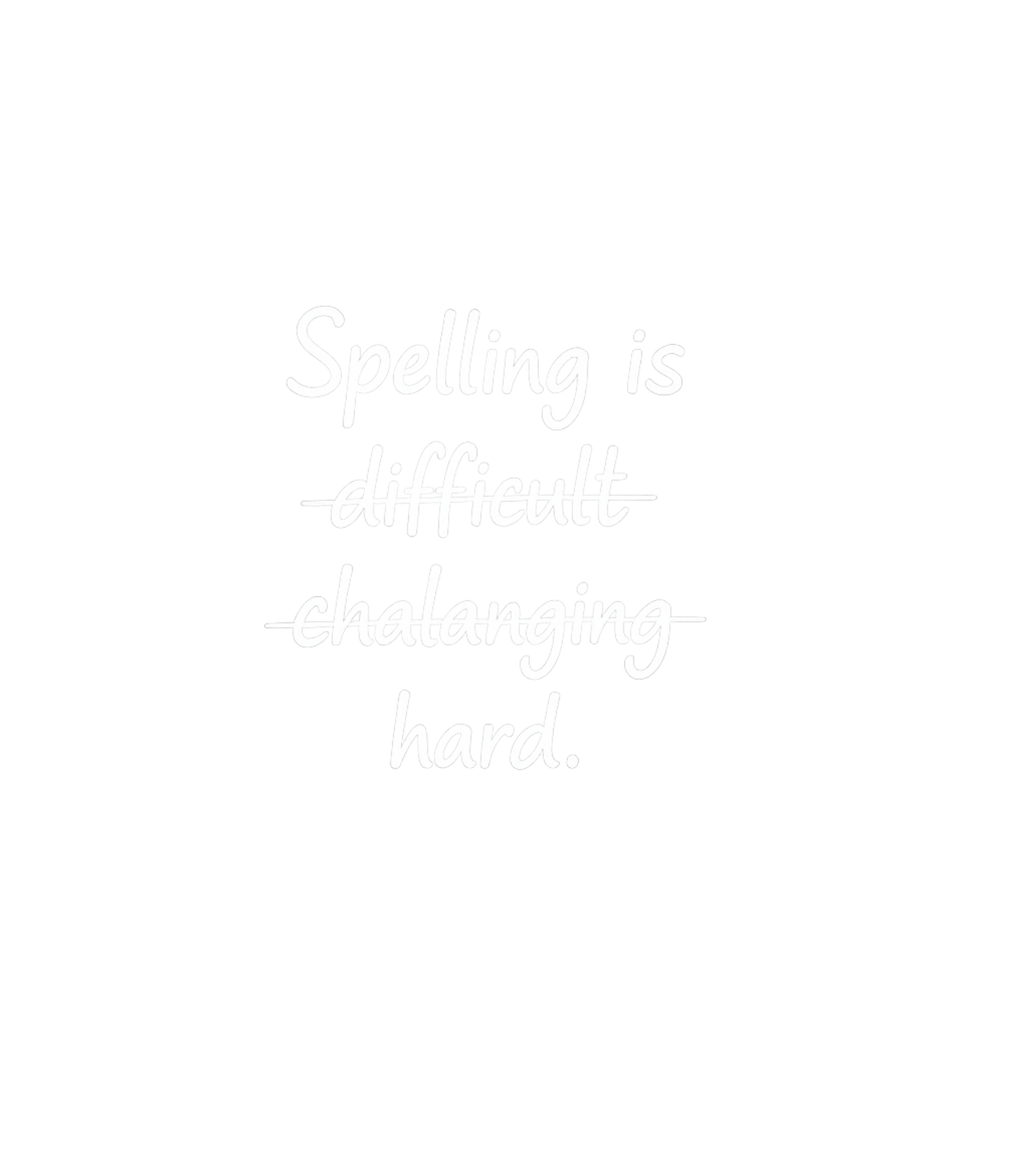 Spelling Is Hard Sarcasm Premium T-Shirt featuring This witty design humorously captures the universal struggle – designed by Geoff Brown @ SunFrog Spelling Is Hard Sarcasm Premium T-Shirt featuring This witty design humorously captures the universal struggle – designed by Geoff Brown @ SunFrog