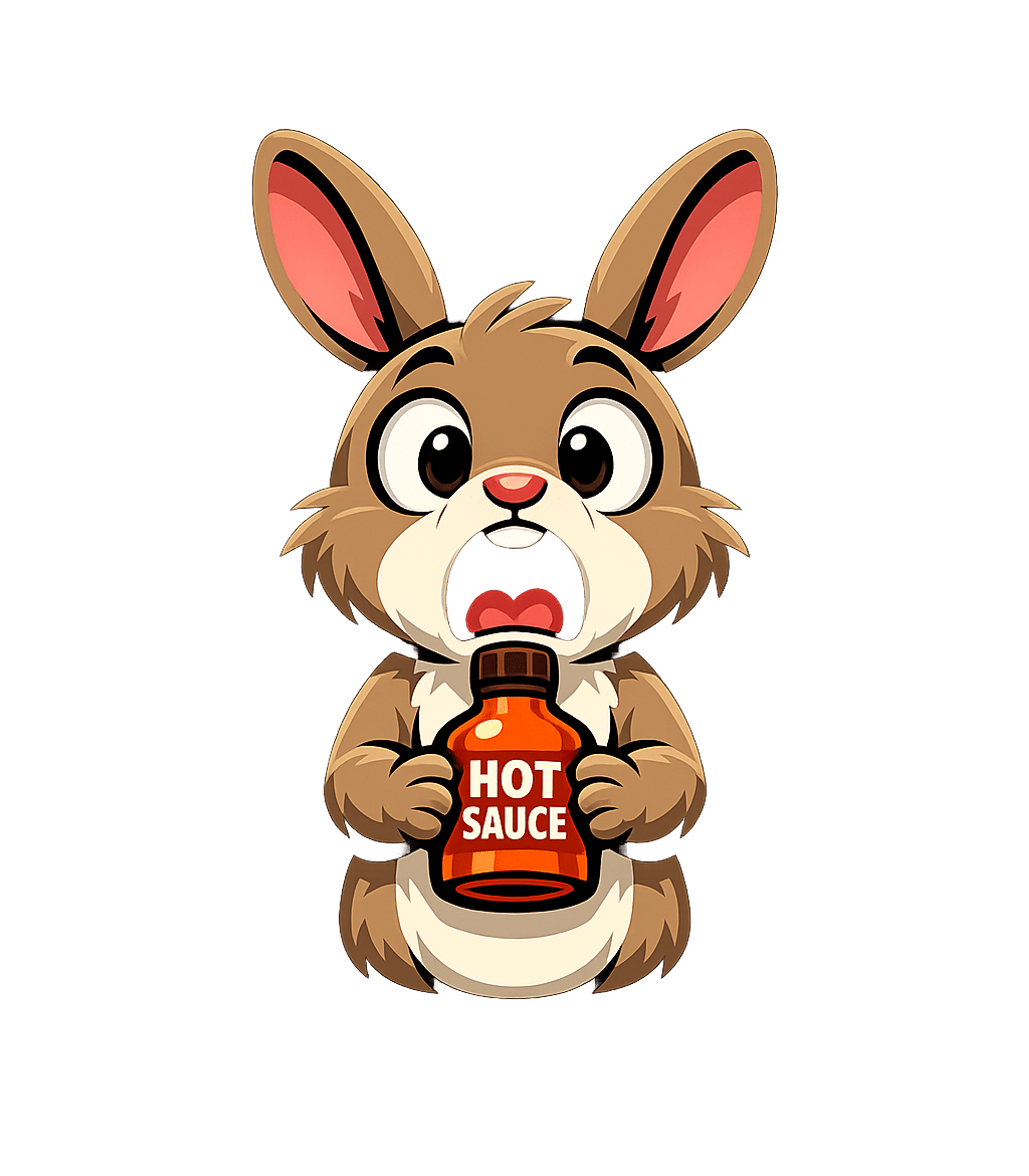 Spicy Bunny Surprise Meme Humor Crewneck Sweatshirt featuring This vibrant graphic features a wide-eyed bunny holding a bo – designed by Geoff Brown @ SunFrog Spicy Bunny Surprise Meme Humor Crewneck Sweatshirt featuring This vibrant graphic features a wide-eyed bunny holding a bo – designed by Geoff Brown @ SunFrog