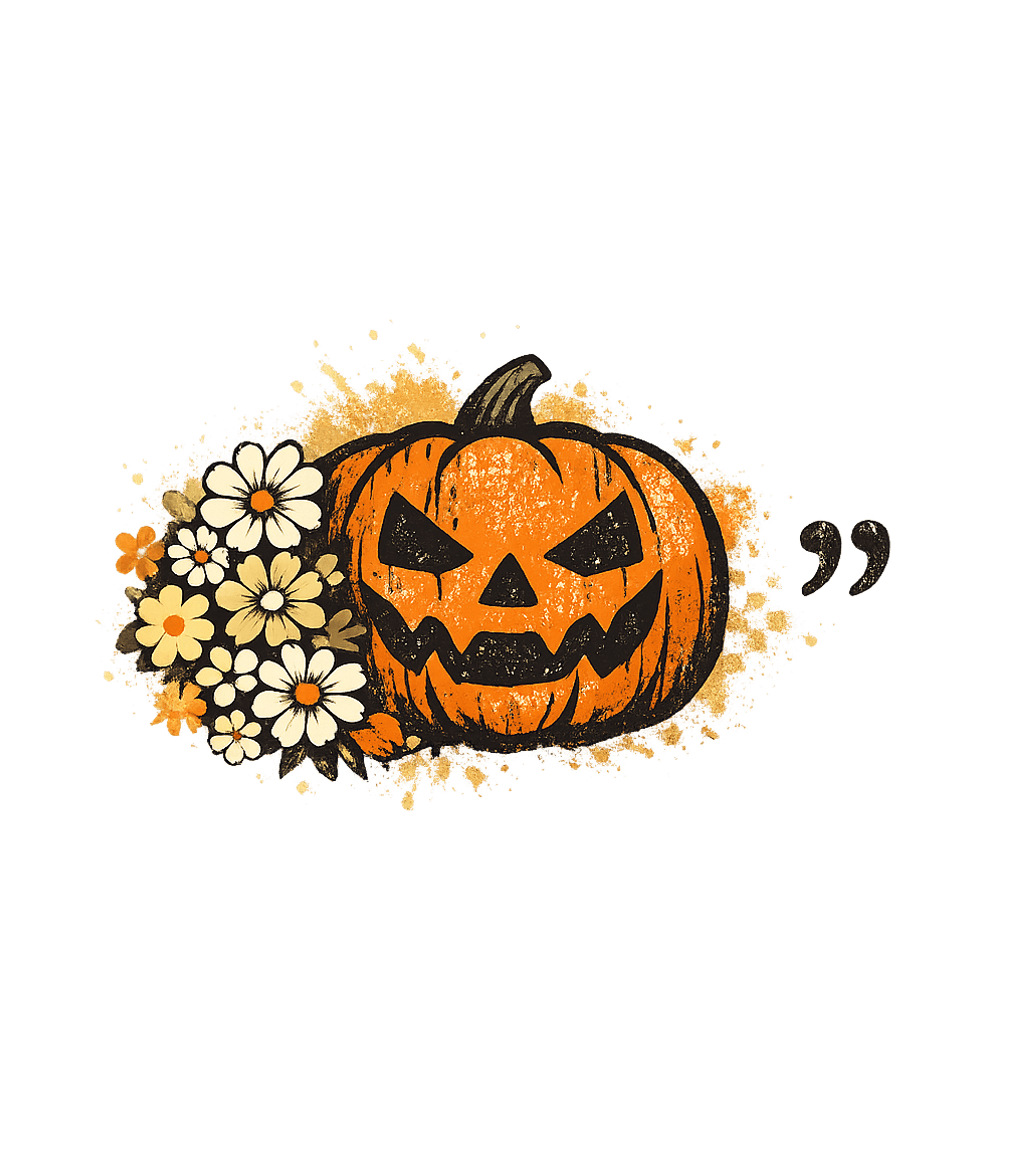 Spooky Floral Pumpkin halloween Premium T-Shirt featuring This unique graphic features a distressed jack-o'-lantern su – designed by Geoff Brown @ SunFrog Spooky Floral Pumpkin halloween Premium T-Shirt featuring This unique graphic features a distressed jack-o'-lantern su – designed by Geoff Brown @ SunFrog