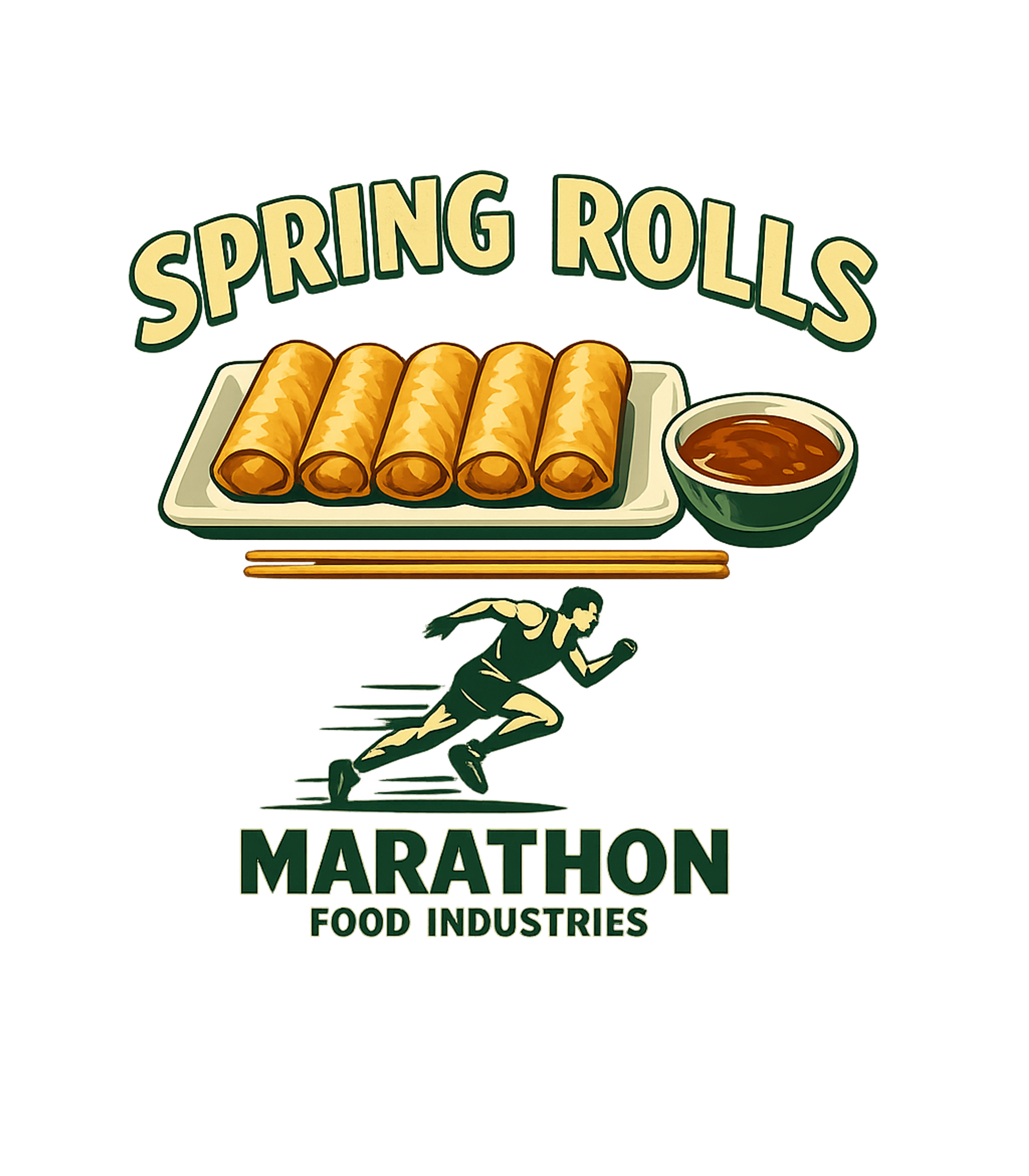 Spring Rolls Marathon Fitness Premium T-Shirt featuring Celebrate your love for spring rolls and endurance running w – designed by Geoff Brown @ SunFrog Spring Rolls Marathon Fitness Premium T-Shirt featuring Celebrate your love for spring rolls and endurance running w – designed by Geoff Brown @ SunFrog